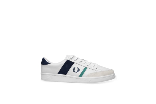 Tênis Masculino B725 Leather Suede - Branco