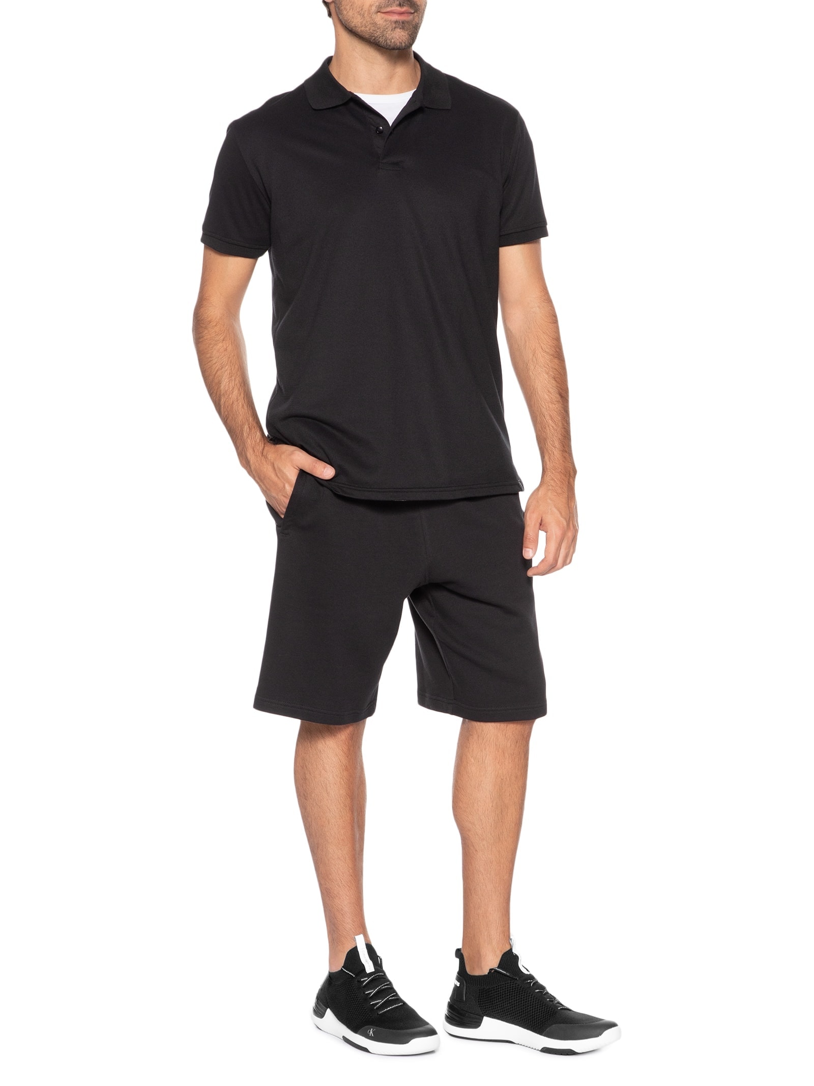 Tênis Masculino Baixo Air Knit Preto Calvin Klein Jeans