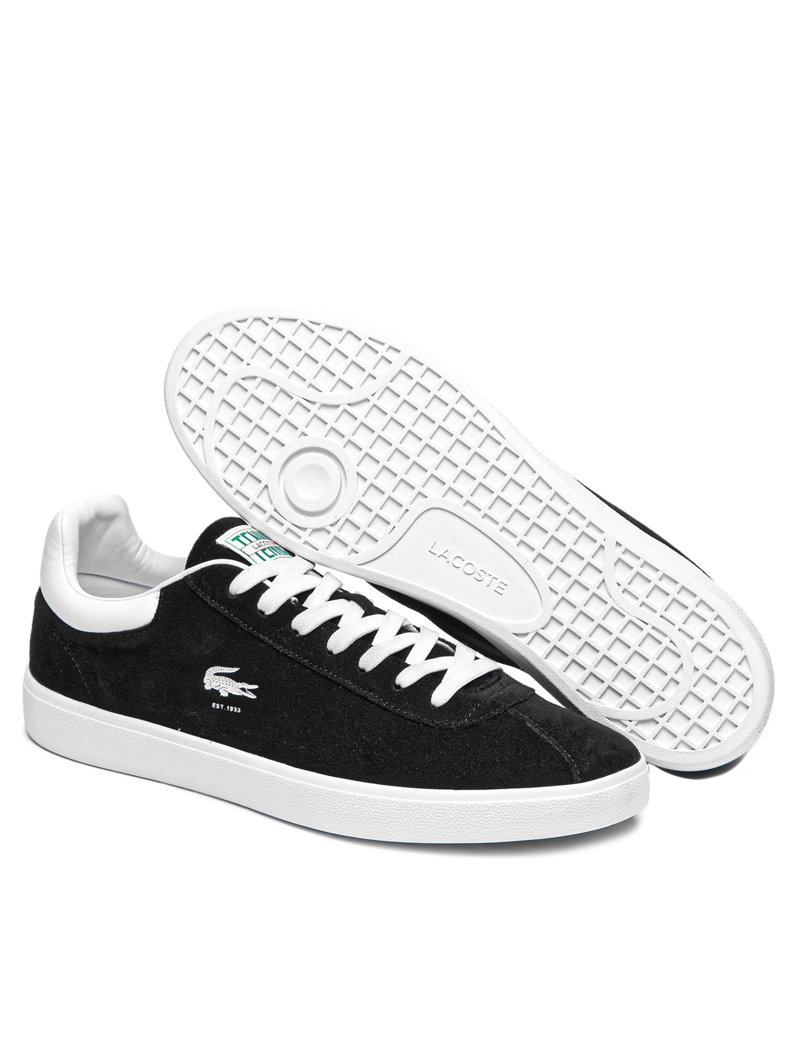 Lacoste Tênis Masculino Basehot Preto - Main Image