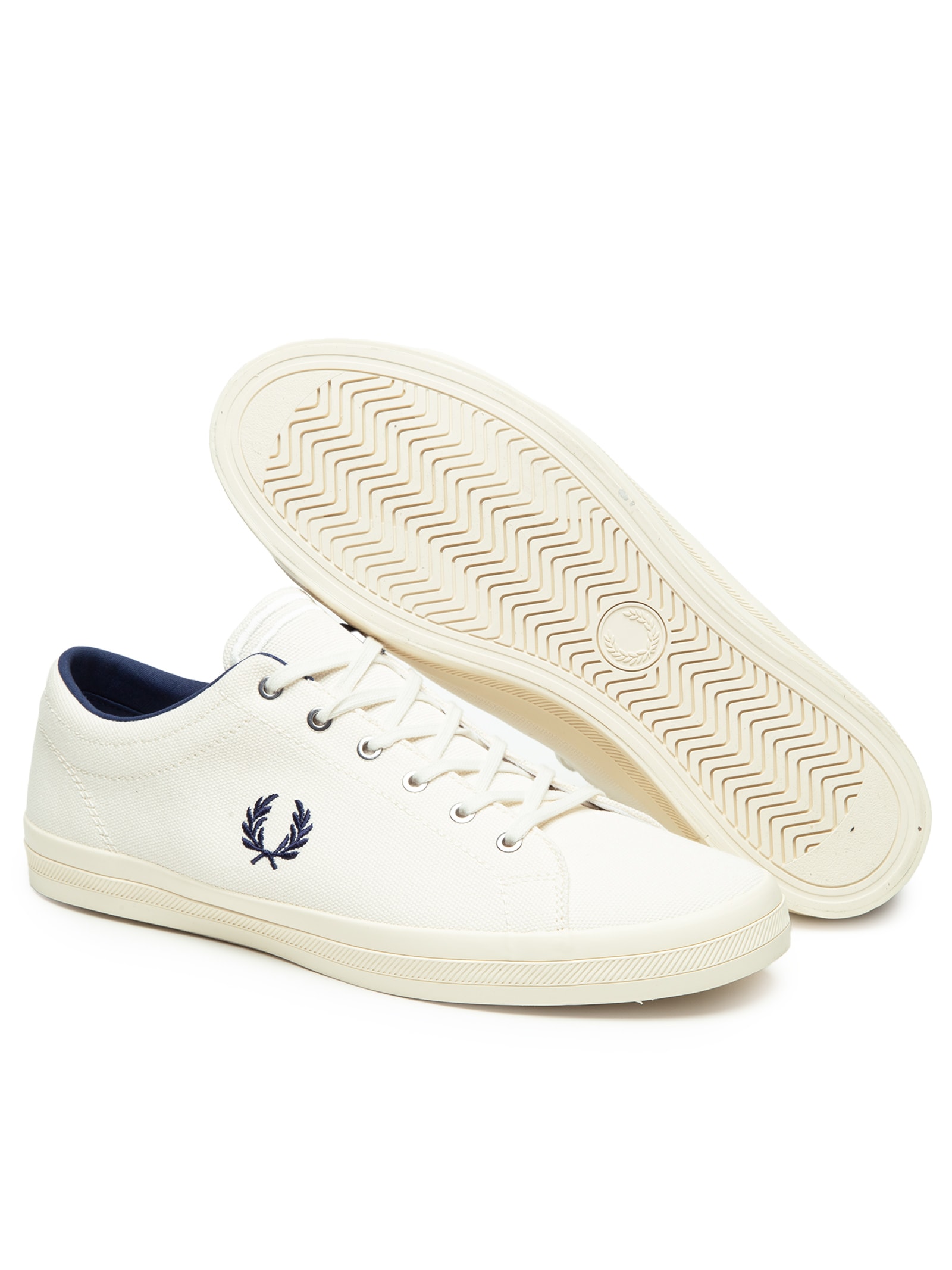 Tênis Masculino Baseline Canvas Branco Fred Perry