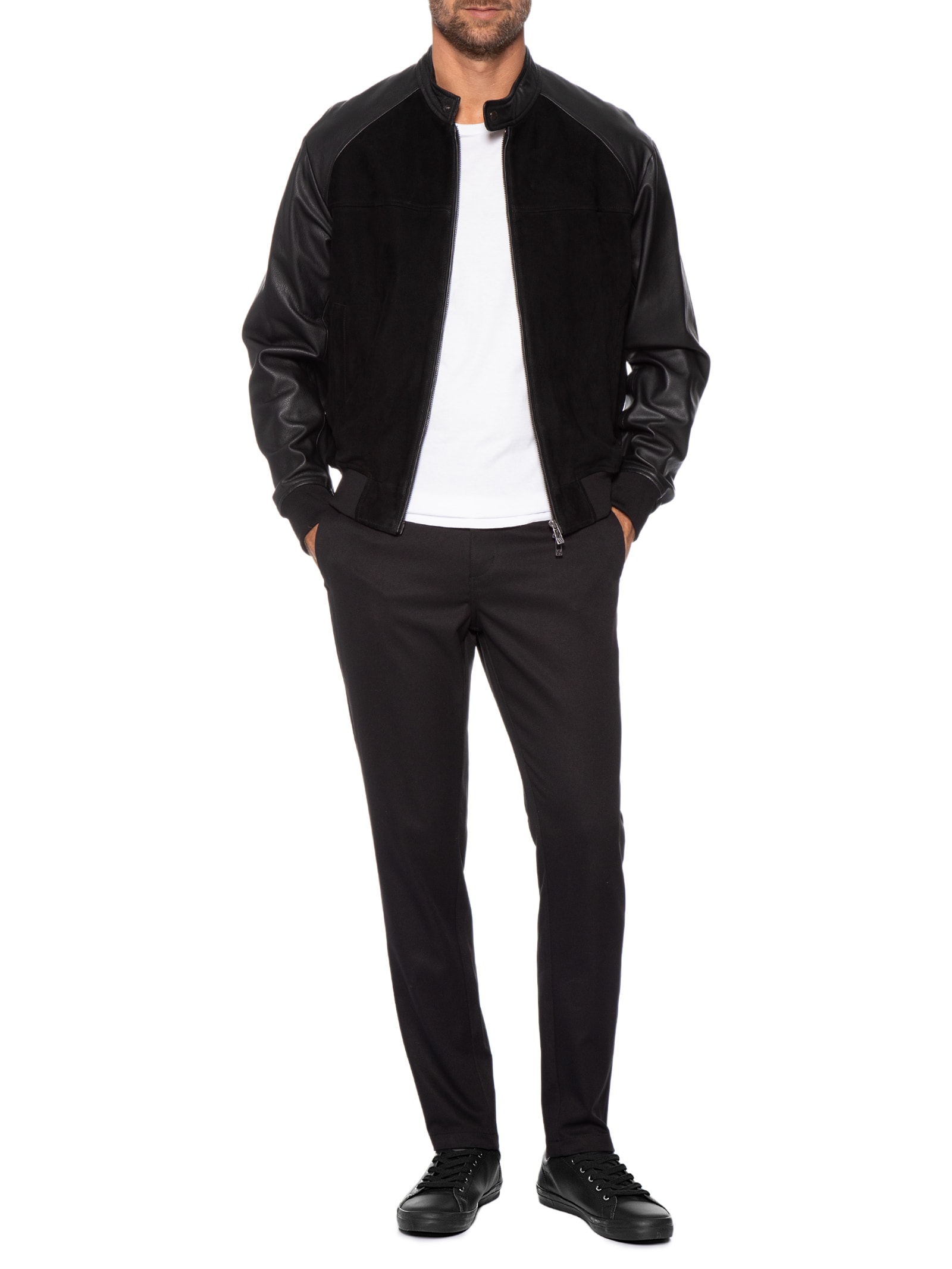 Tênis Masculino Baseline Leather Preto Fred Perry
