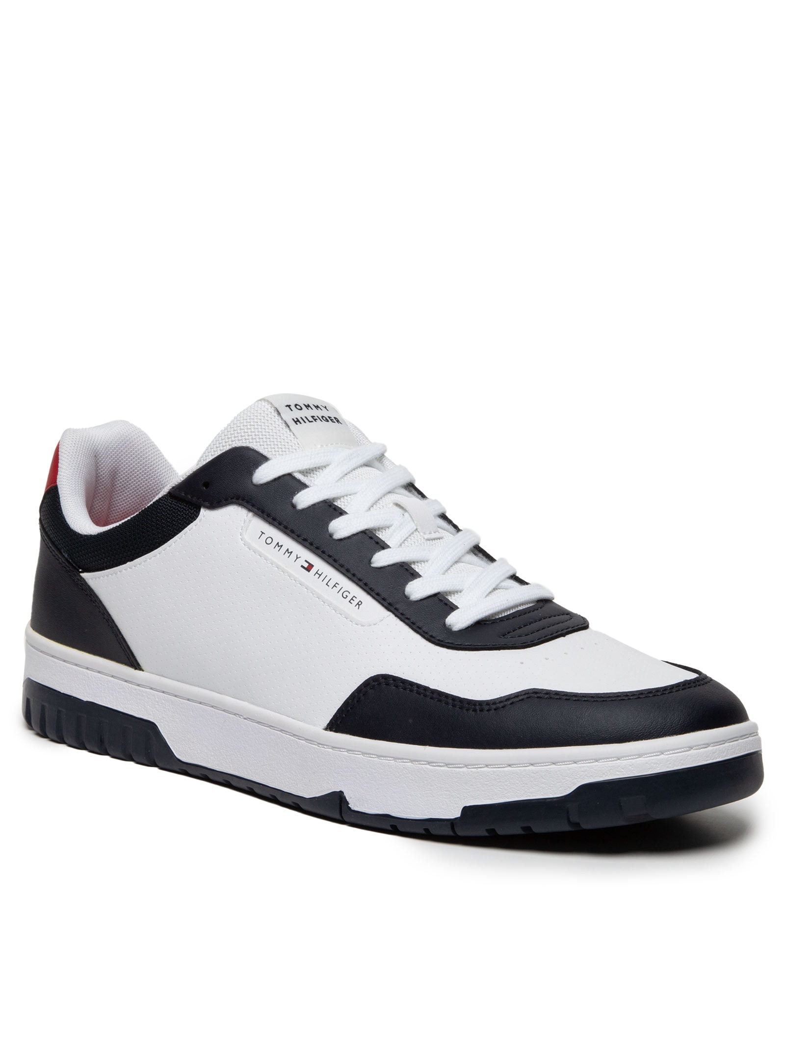 Tênis Masculino Basket Core Lite Lth Block Azul Tommy Hilfiger