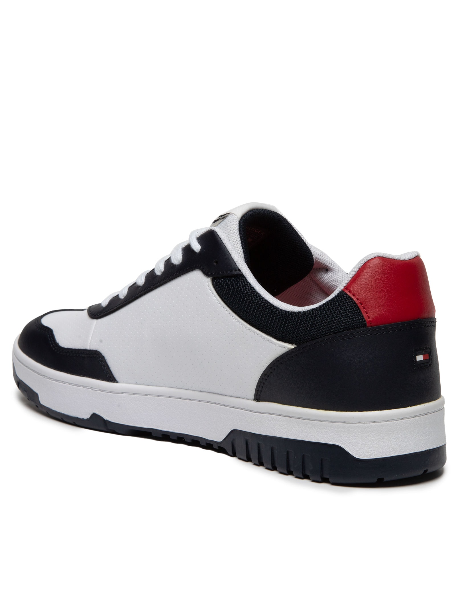 Tênis Masculino Basket Core Lite Lth Block Azul Tommy Hilfiger