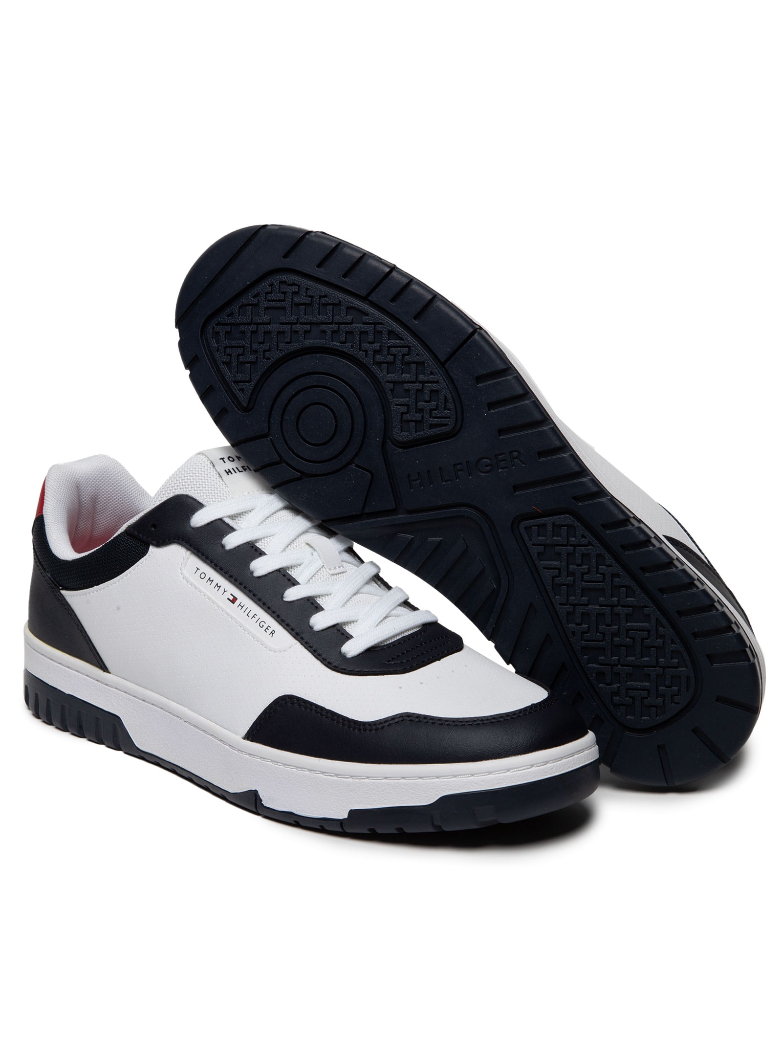 Tênis Masculino Basket Core Lite Lth Block Azul Tommy Hilfiger