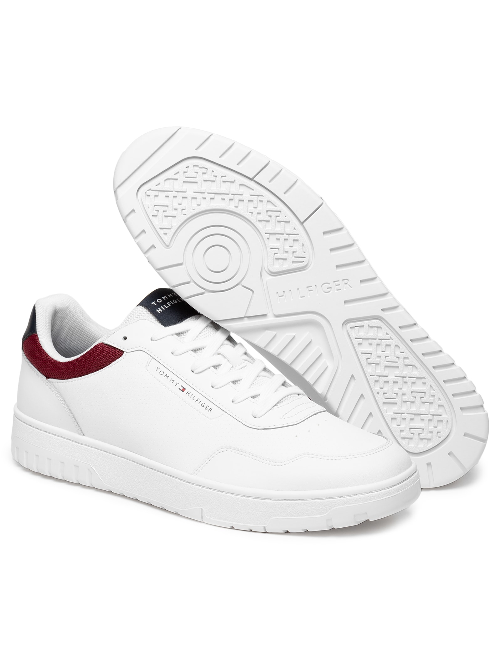 Tênis Masculino Basket Core Lth Branco Tommy Hilfiger