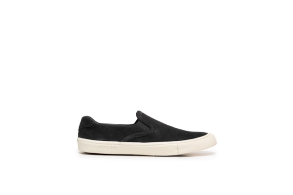 Tênis Masculino Bossanova Camurça Slip-On - Preto