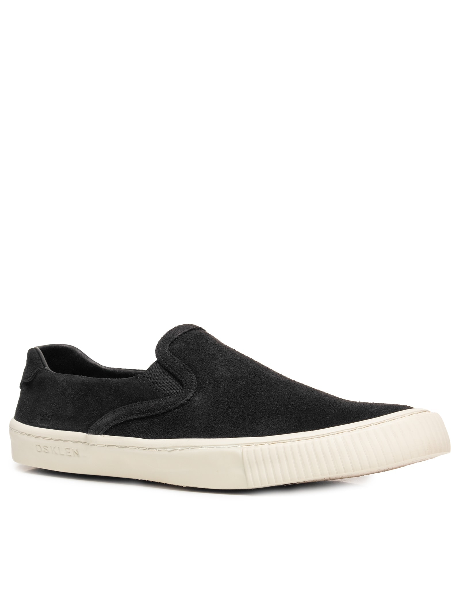 Tênis Masculino Bossanova Camurça Slip-On Preto Osklen