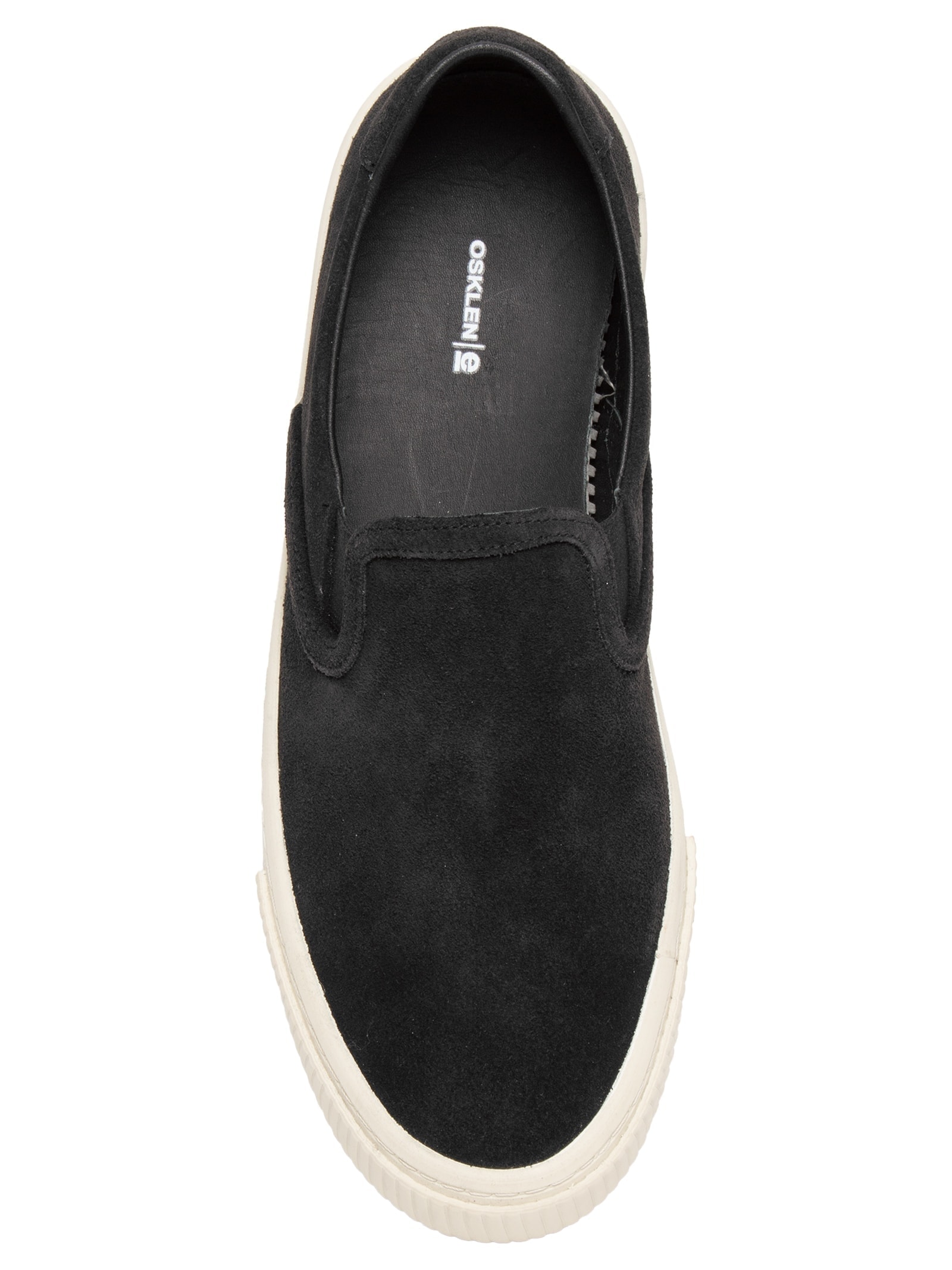 Tênis Masculino Bossanova Camurça Slip-On Preto Osklen