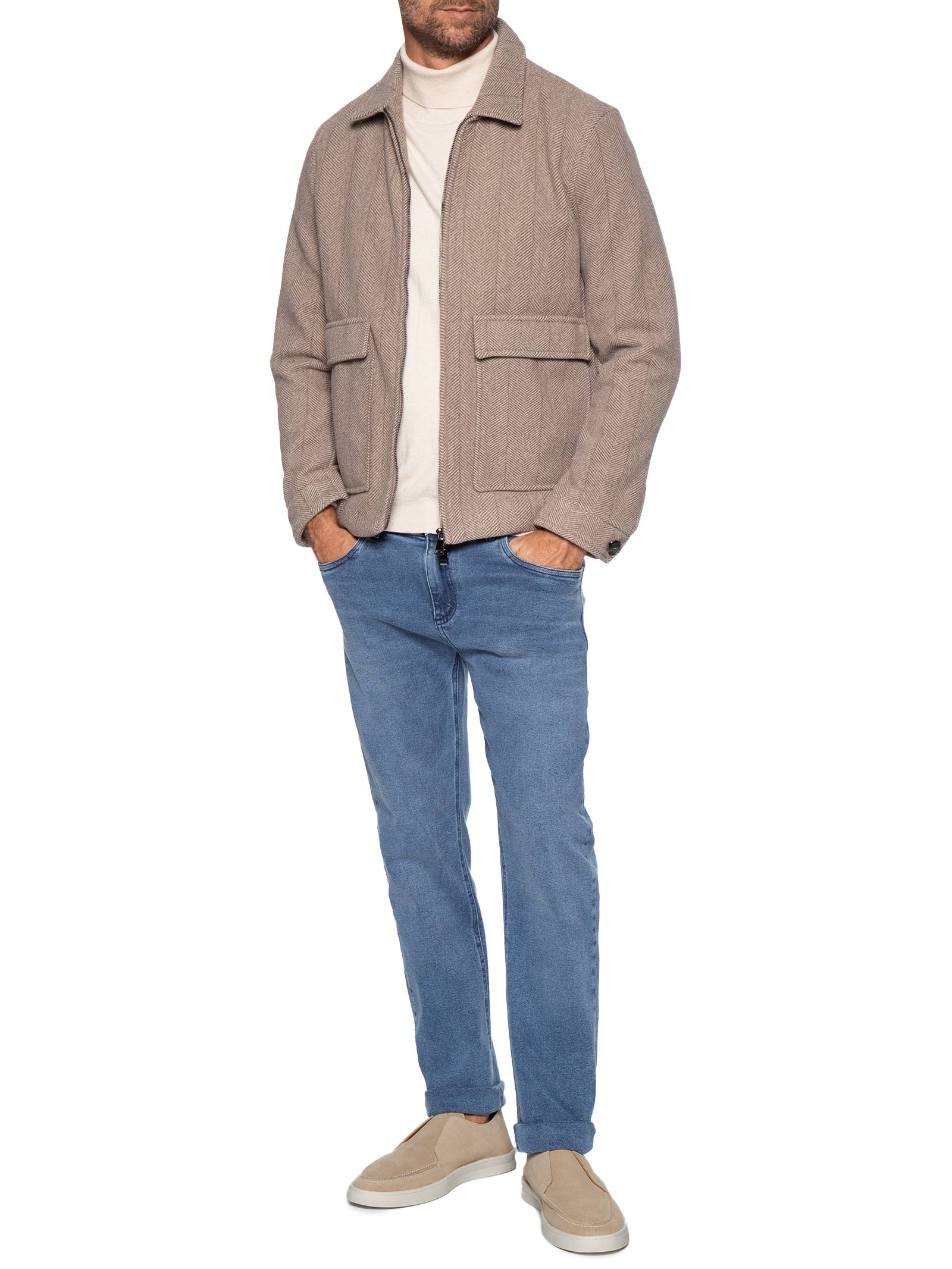 Tênis Masculino Botinha Camurça Sem Cadarço Bege Sergio K