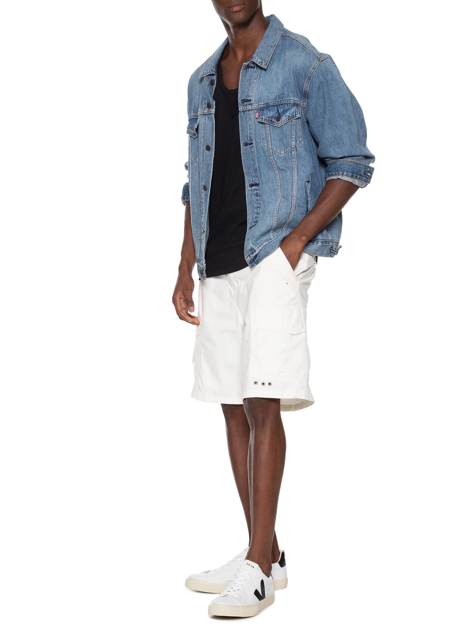 Tênis Masculino Campo Canvas Branco Veja