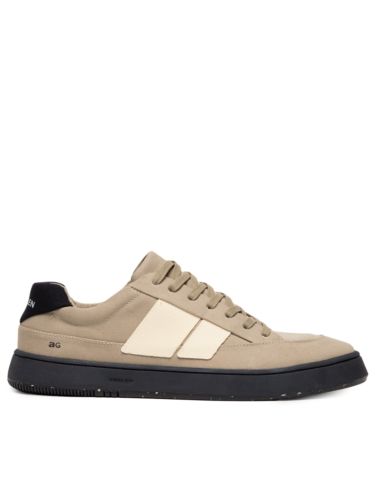 Tênis Masculino Canvas Ag Sneaker Black Sole Bege Osklen