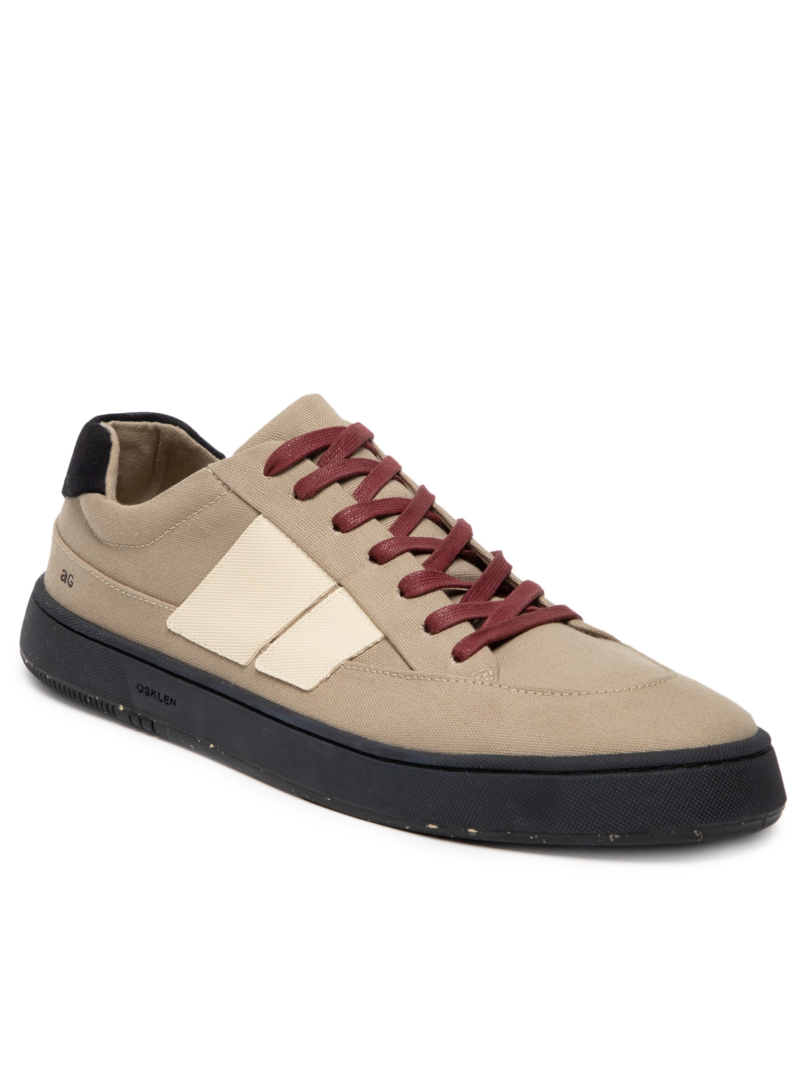 Tênis Masculino Canvas Ag Sneaker Black Sole Bege Osklen
