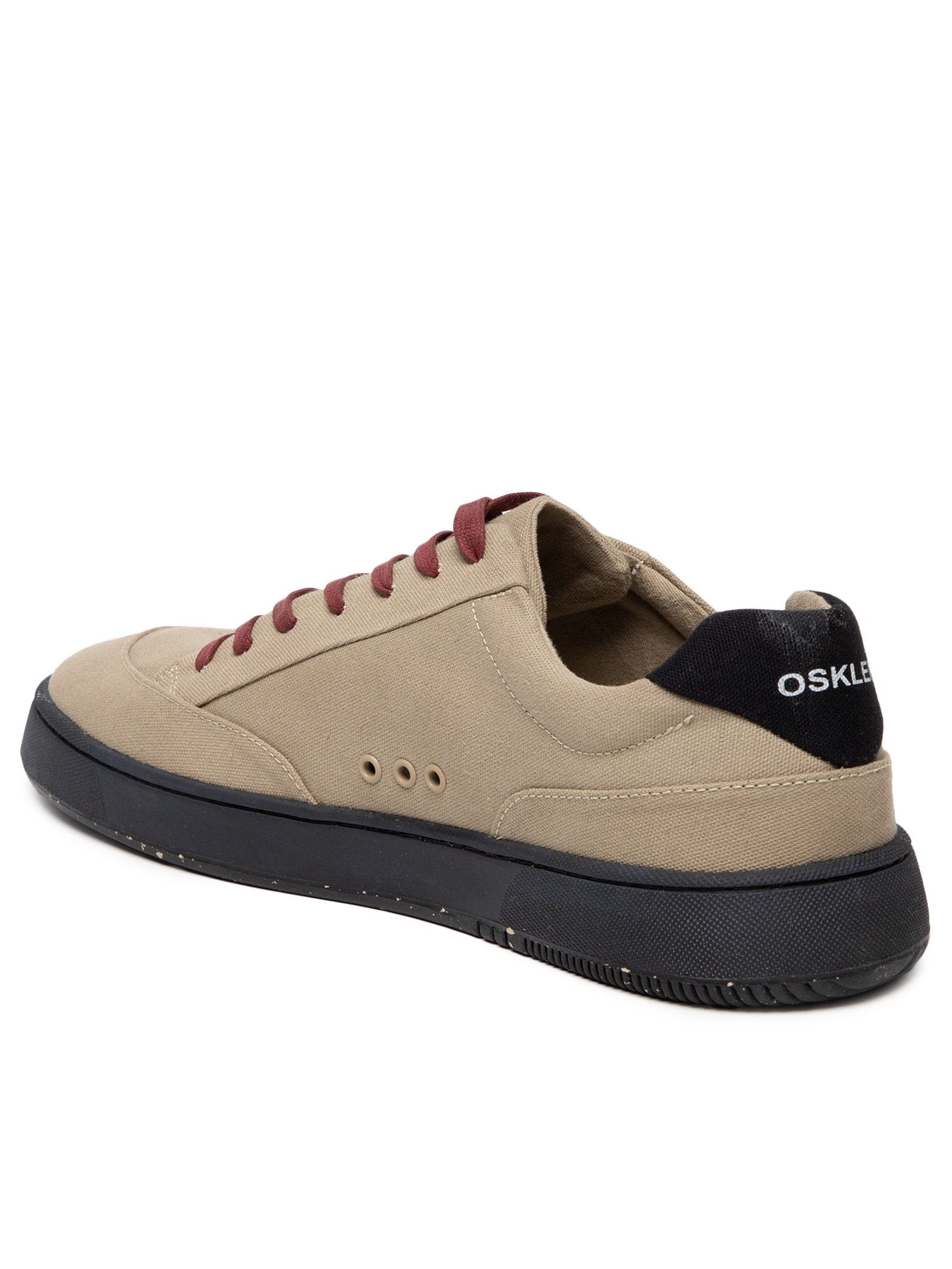 Tênis Masculino Canvas Ag Sneaker Black Sole Bege Osklen