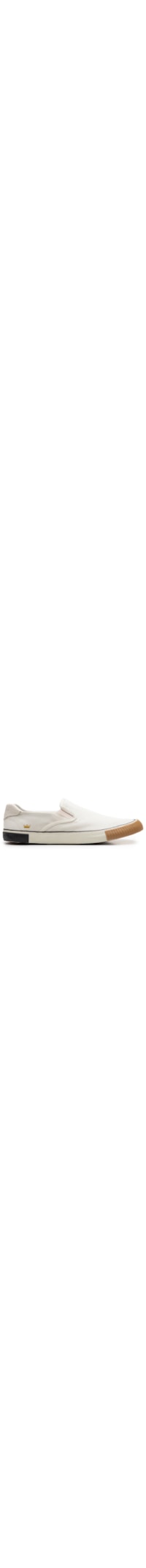 Tênis Masculino Canvas Slip On Sole Triple - Off White