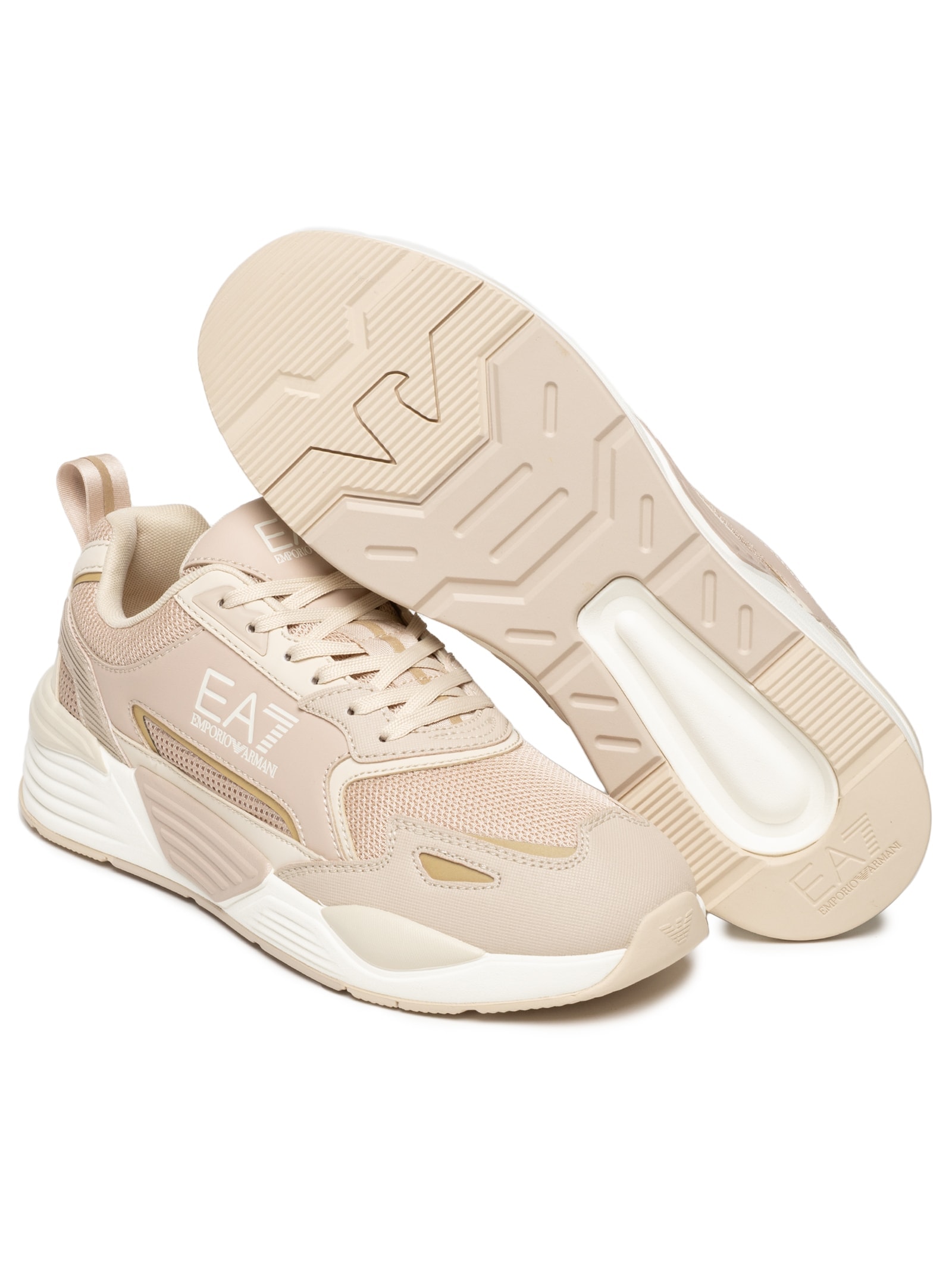 Tênis Masculino Casual Ace Runner New Bege Ea7 Emporio Armani