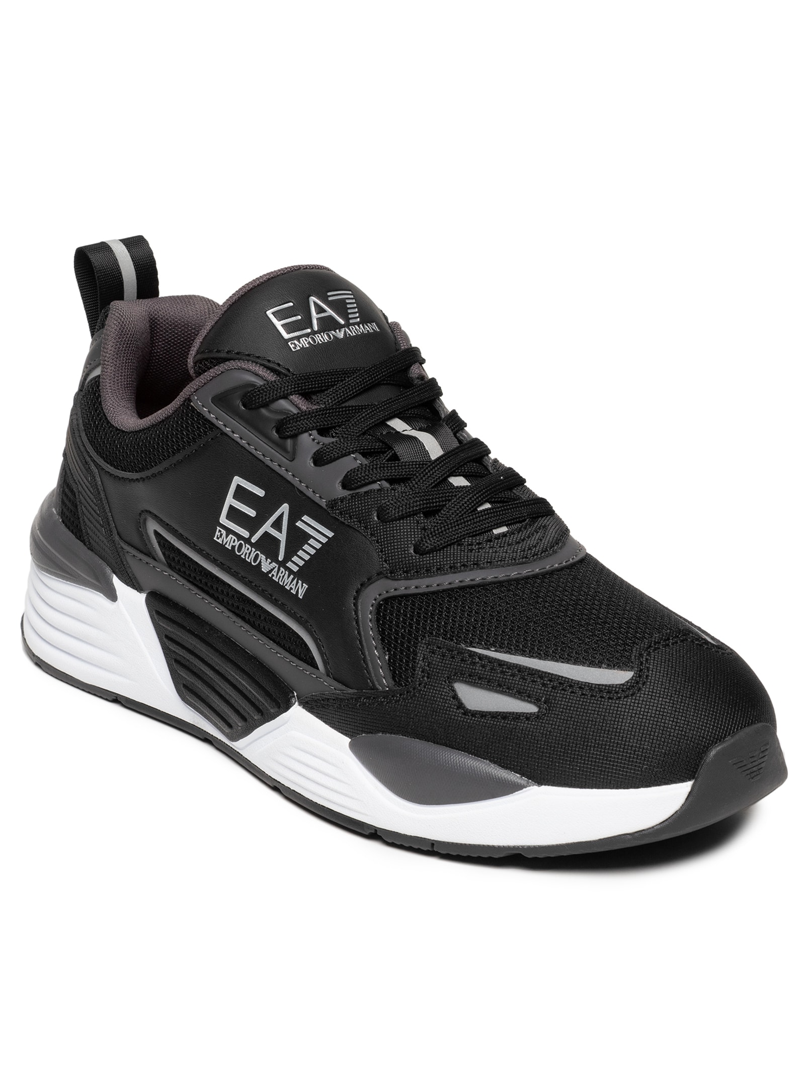 Armani Exchange - Tênis Masculino Casual Recorte AX - Preto