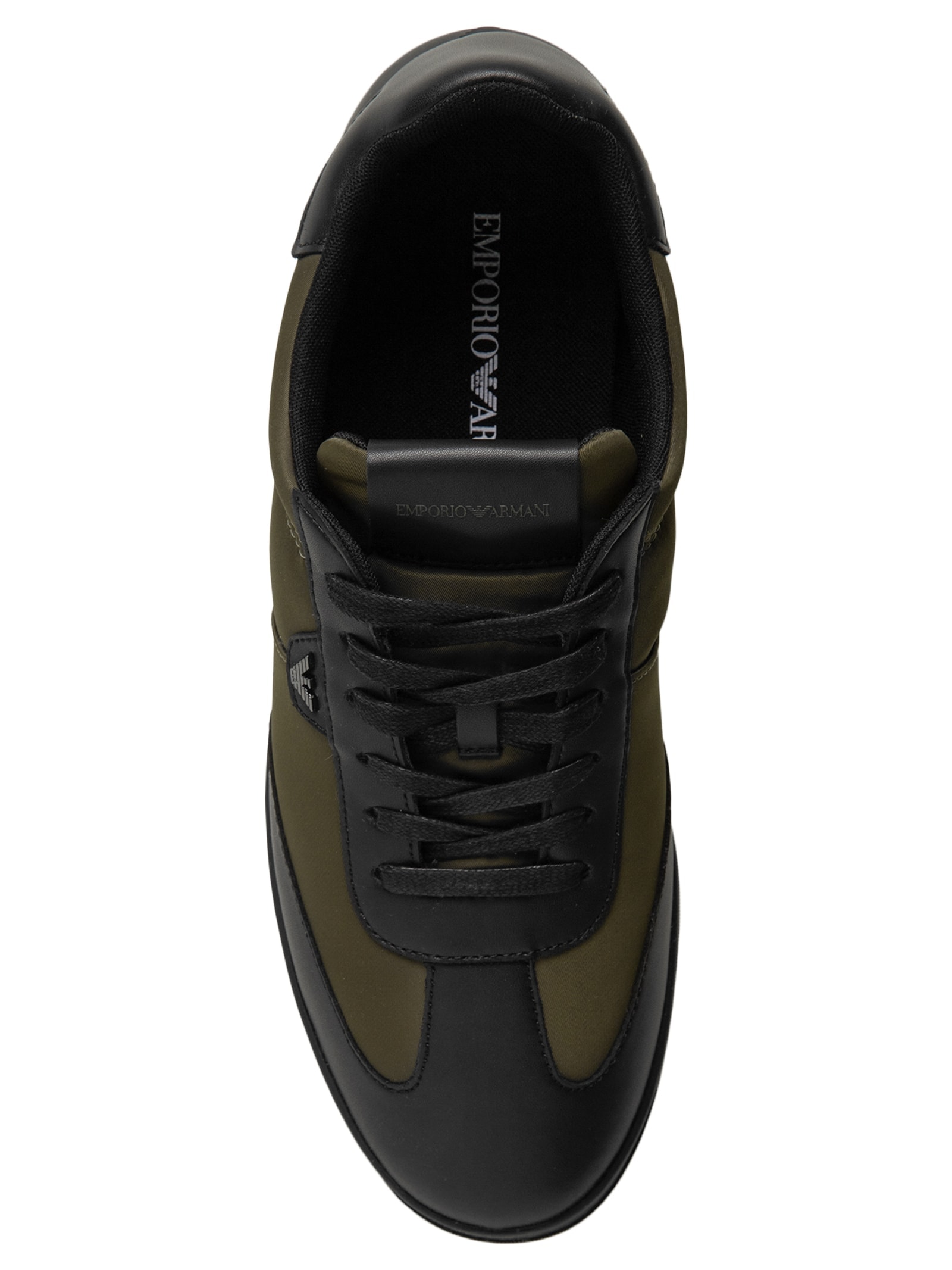 Tênis Masculino Casual Armani Recorte Verde Emporio Armani