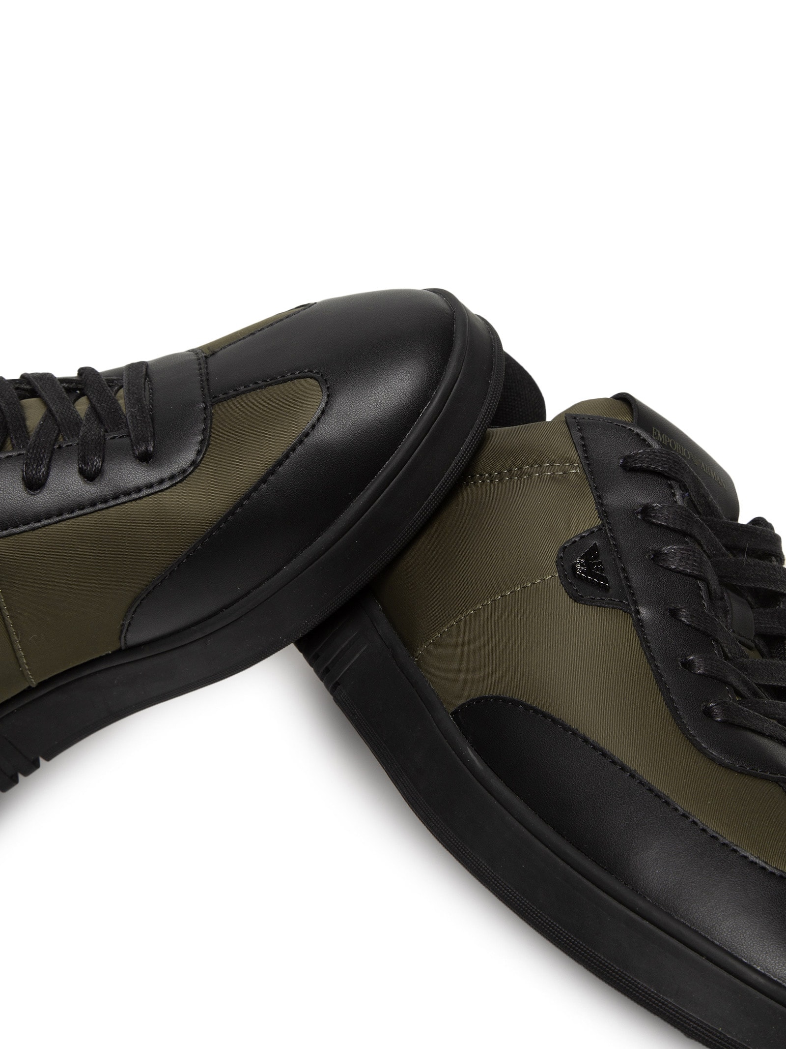 Tênis Masculino Casual Armani Recorte Verde Emporio Armani