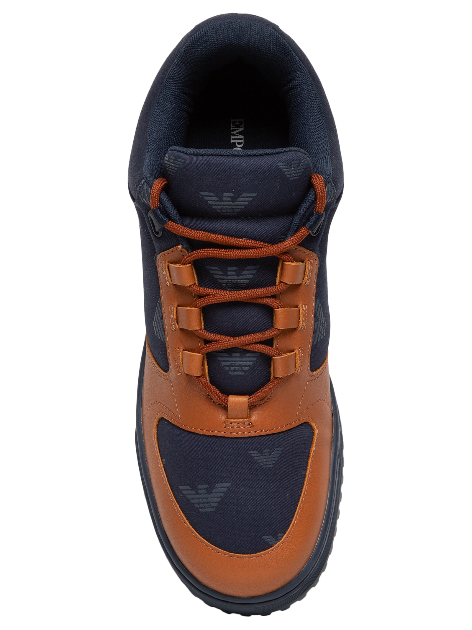 Tênis Masculino Casual Bicolor EA Azul Emporio Armani