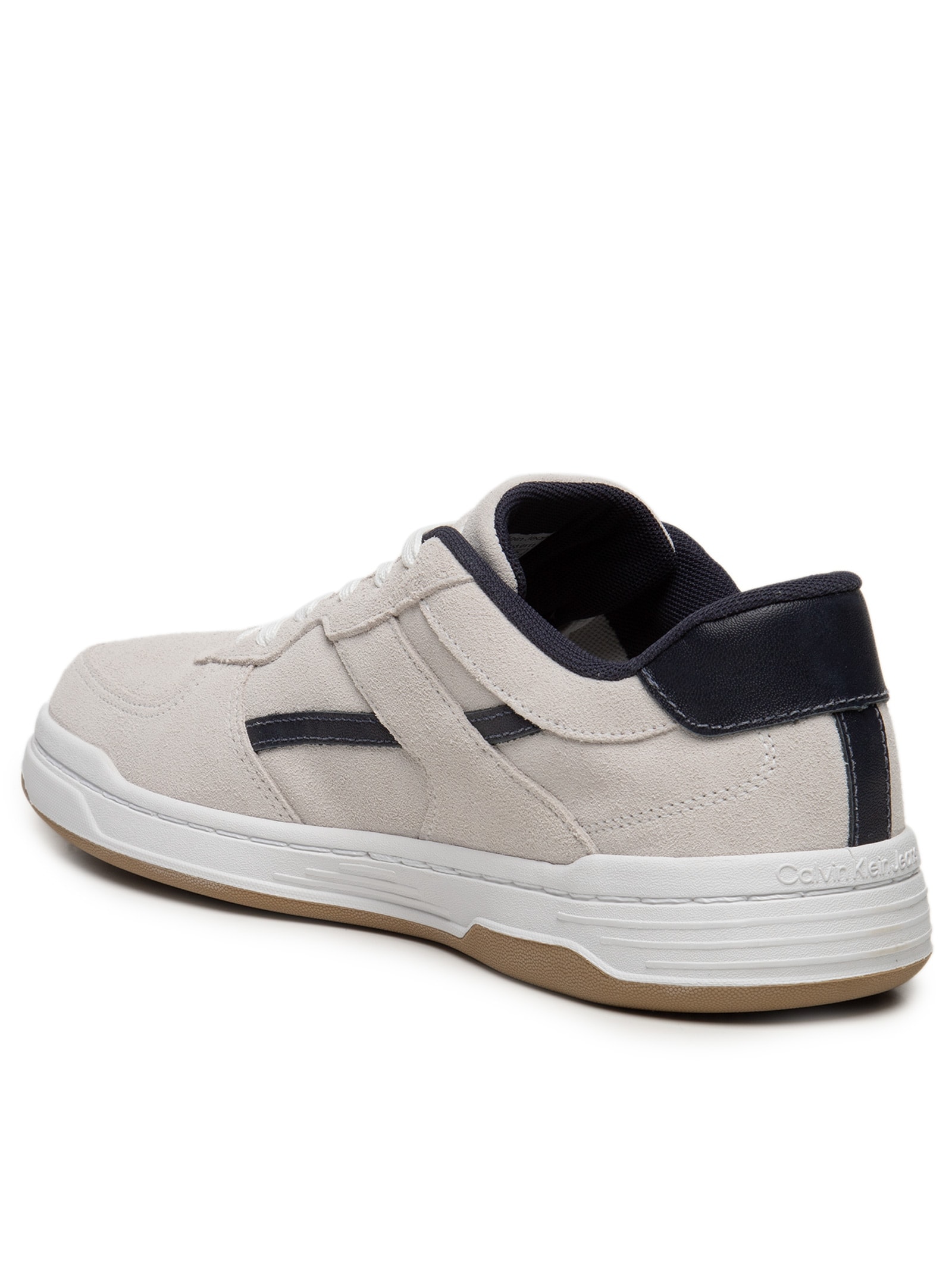 Tênis Masculino Casual Court Camurça Layers Branco Calvin Klein Jeans
