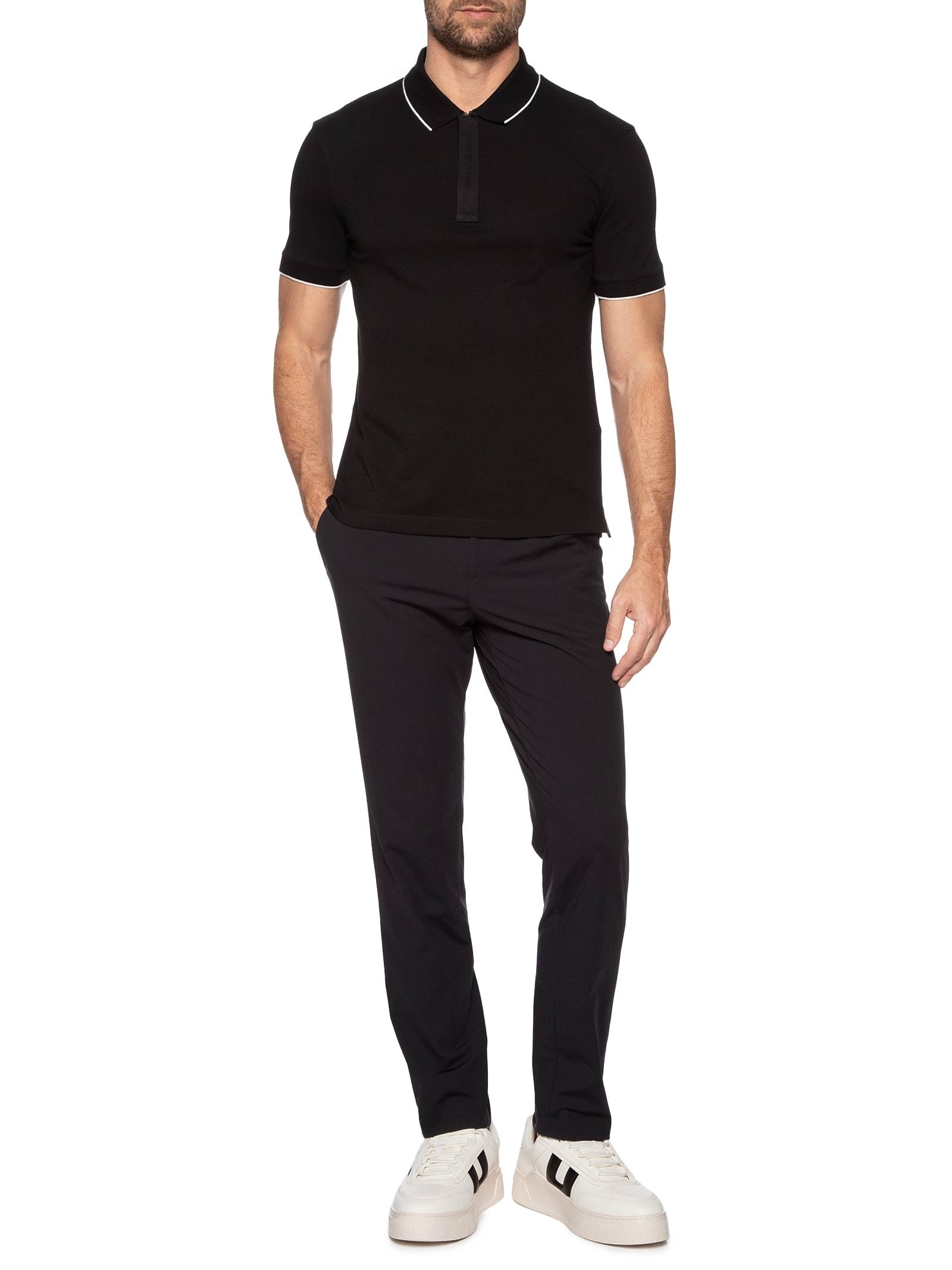 Armani Exchange - Tênis Masculino Casual De Couro Lion Low - Branco