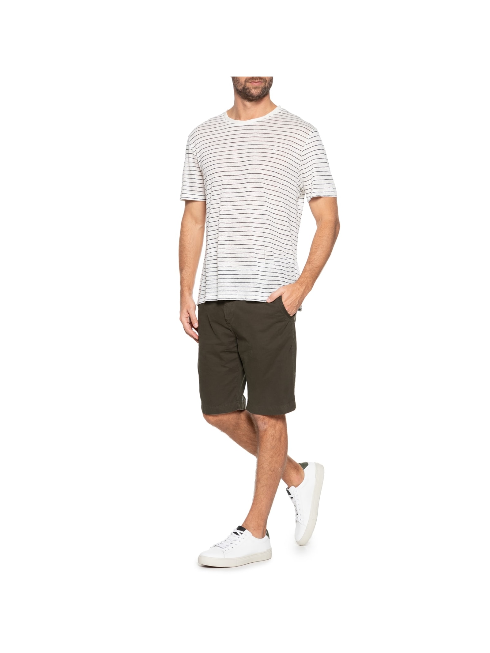 Tênis Masculino Casual Em Couro Branco '2 Essential