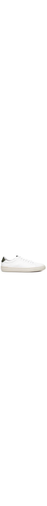 Tênis Masculino Casual Em Couro - Branco