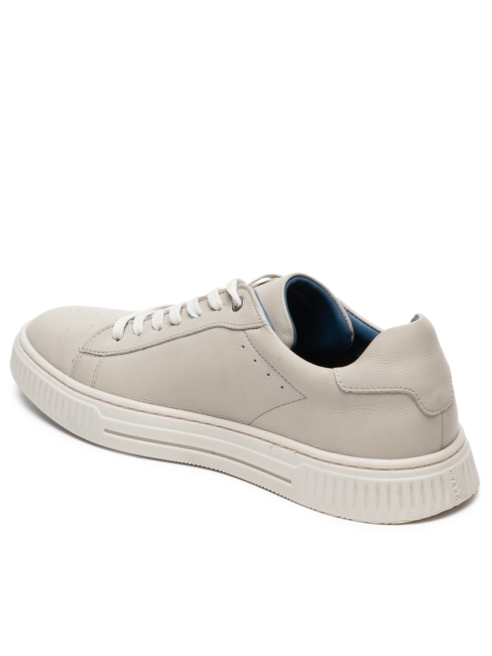 Tênis Masculino Casual Em Couro Cinza '2 Essential
