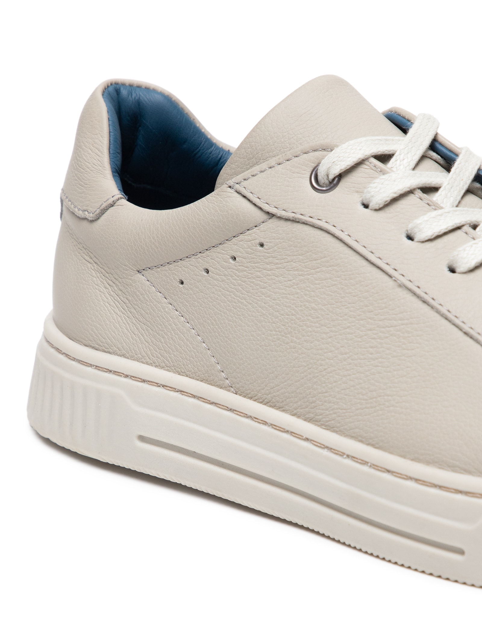 Tênis Masculino Casual Em Couro Cinza '2 Essential