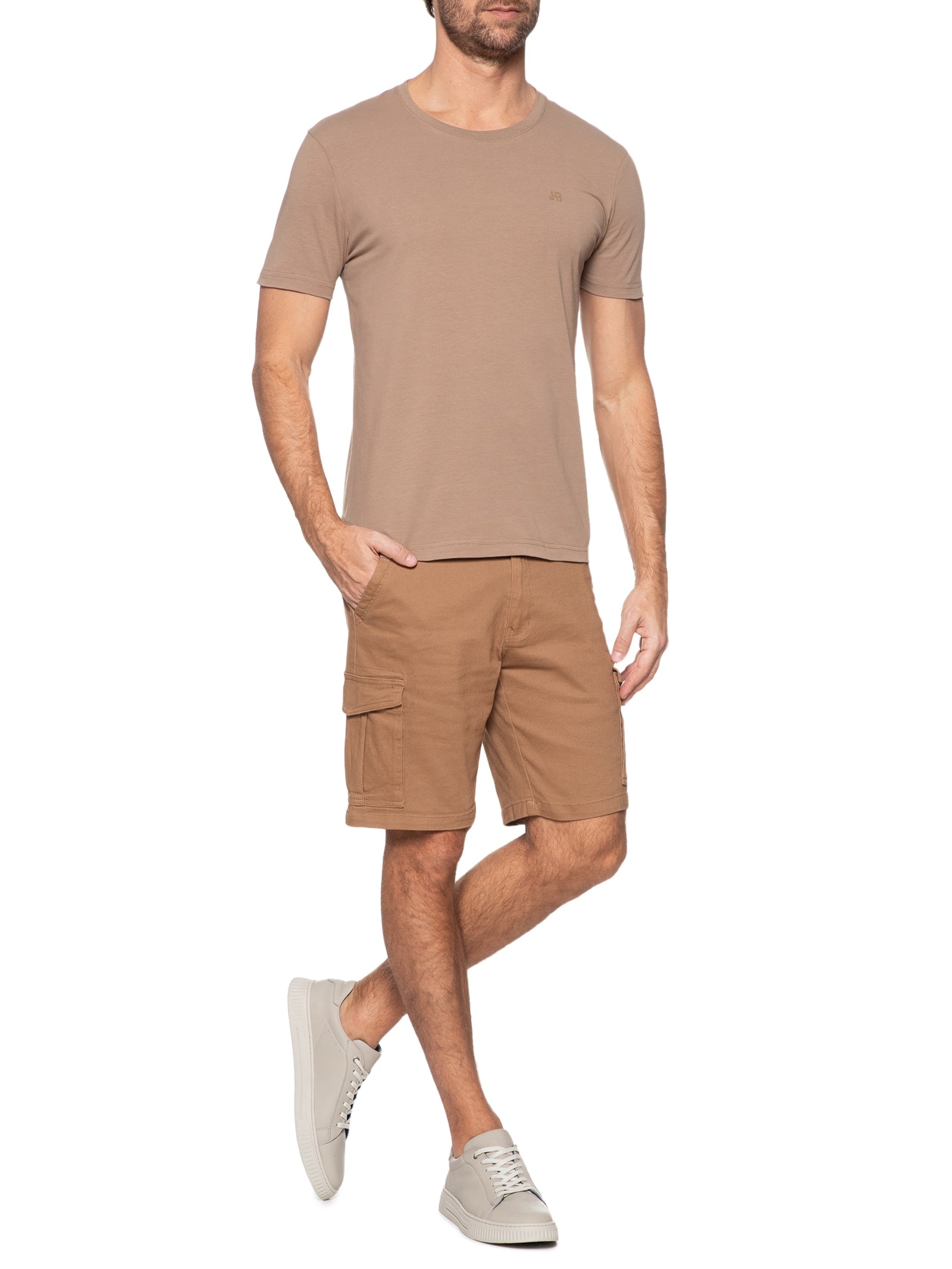 Tênis Masculino Casual Em Couro Cinza '2 Essential