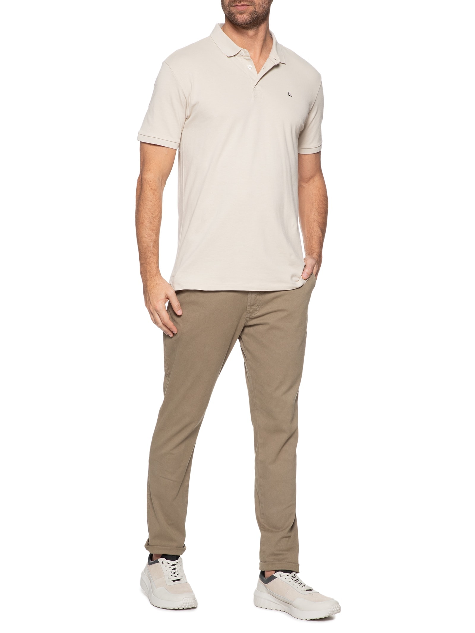 Tênis Masculino Casual Em Couro Cinza '2 Essential