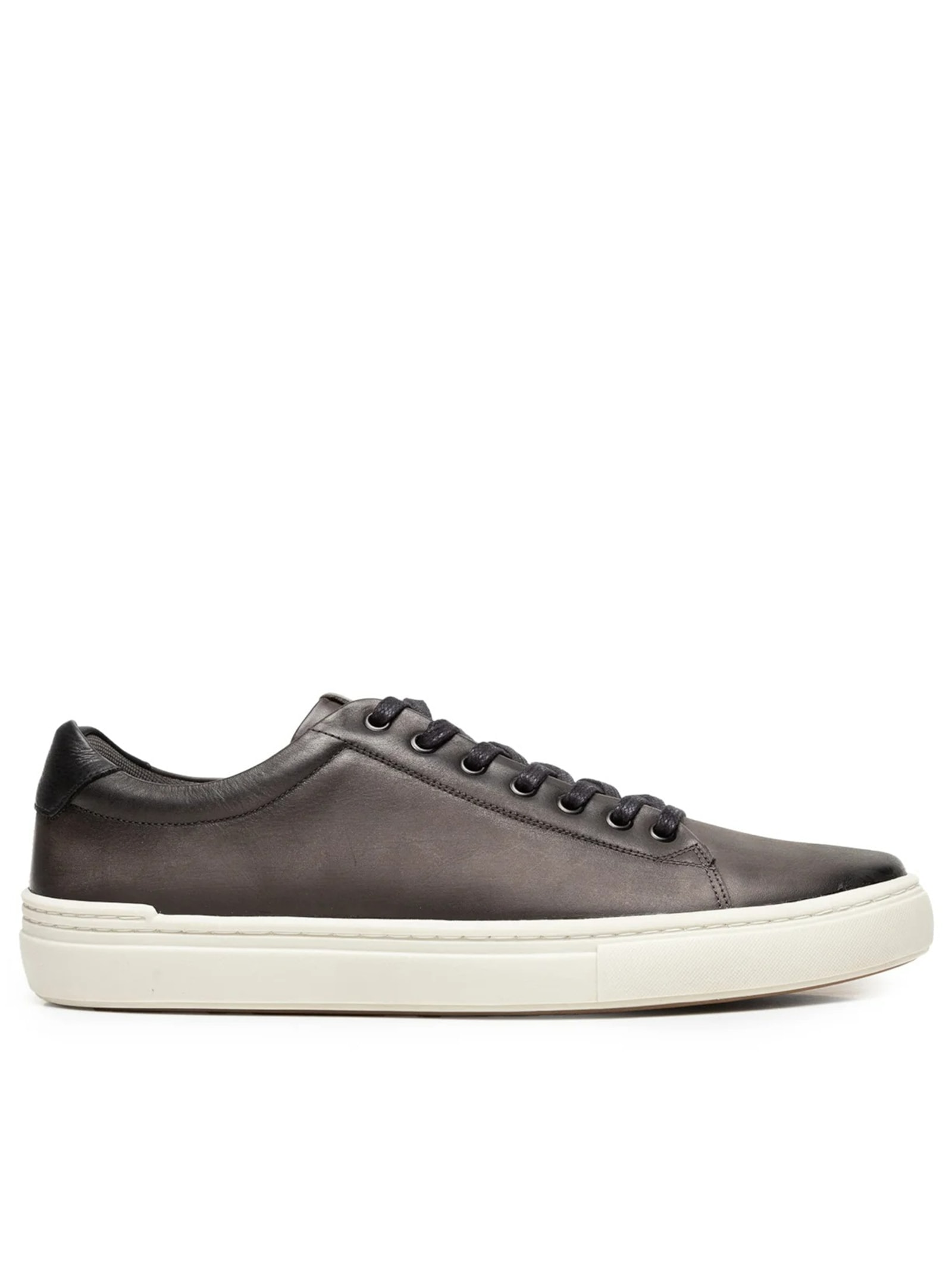 Tênis Masculino Casual Em Couro Cinza '2 Essential