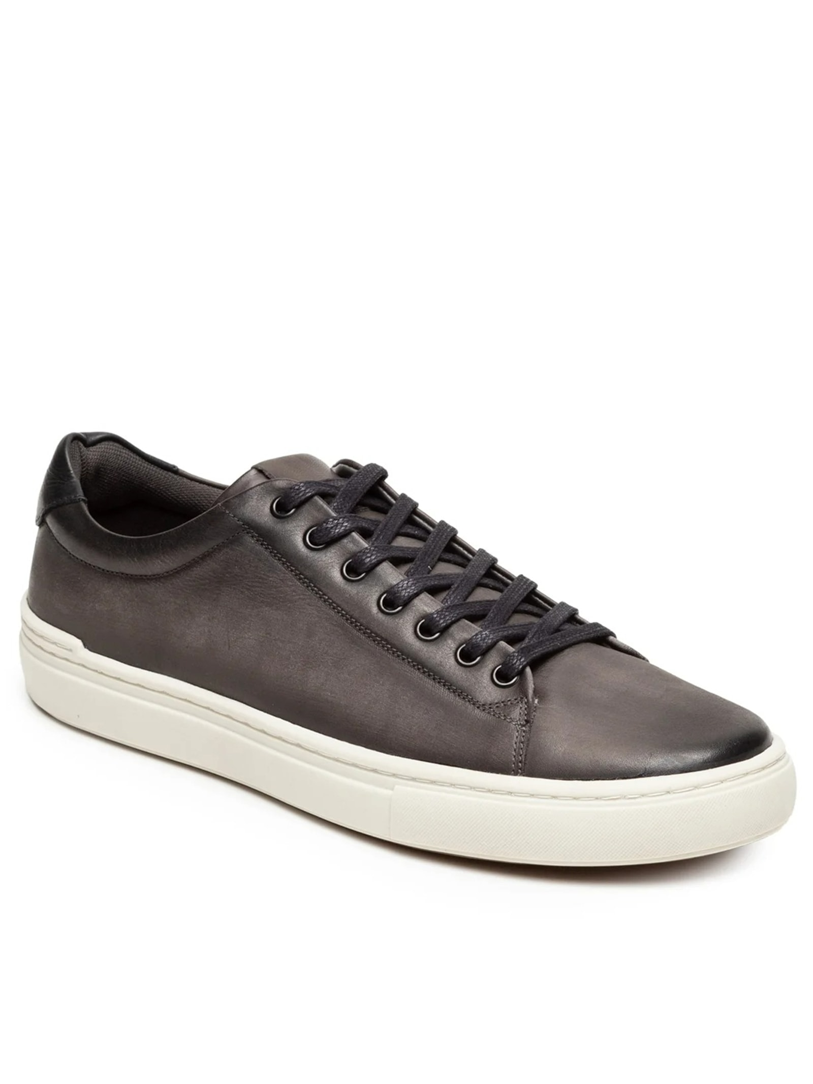 Tênis Masculino Casual Em Couro Cinza '2 Essential