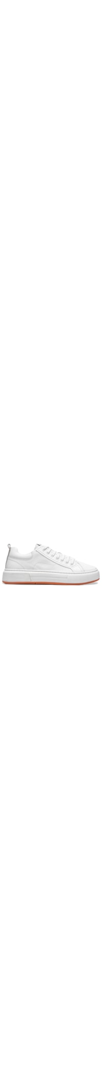 Tênis Masculino Casual Em Couro - Off White