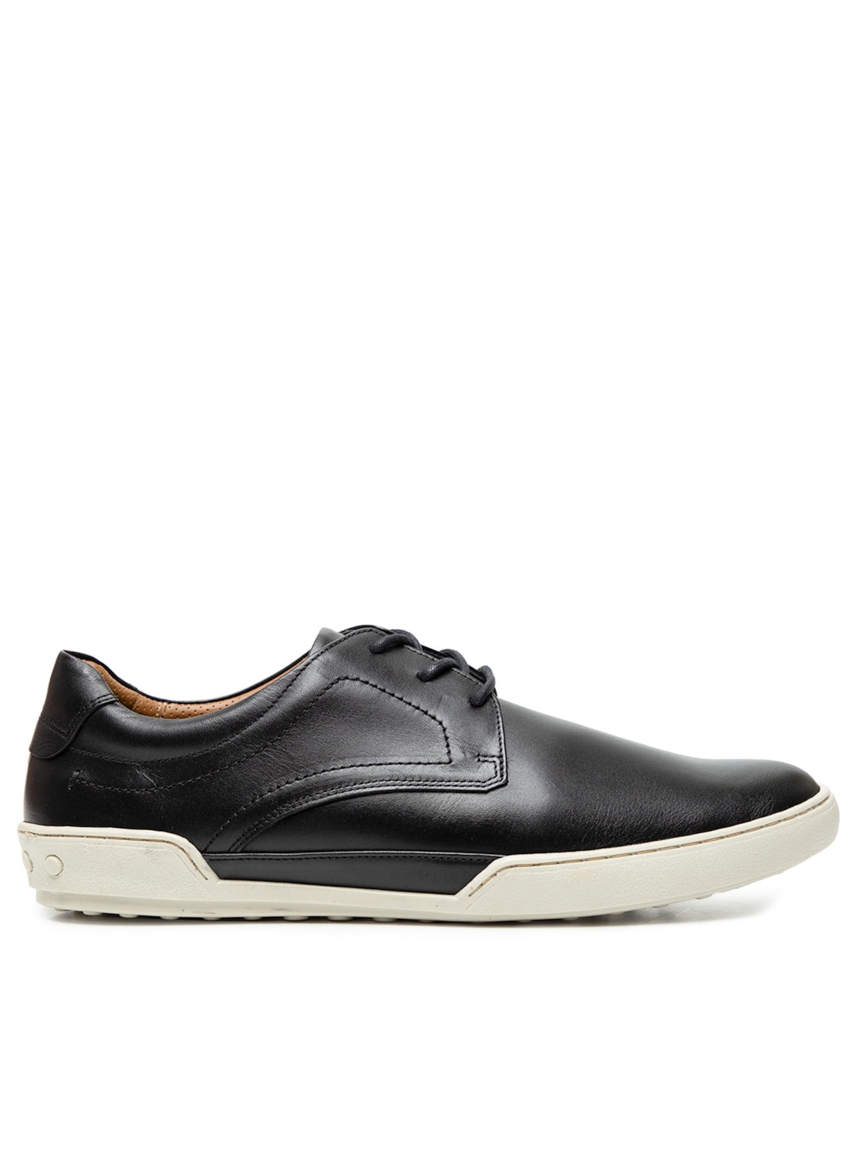 Armani Exchange - Tênis Masculino Casual Recorte AX - Preto