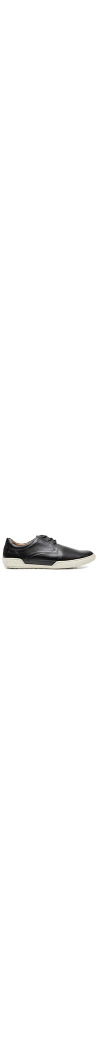 Tênis Masculino Casual Em Couro - Preto