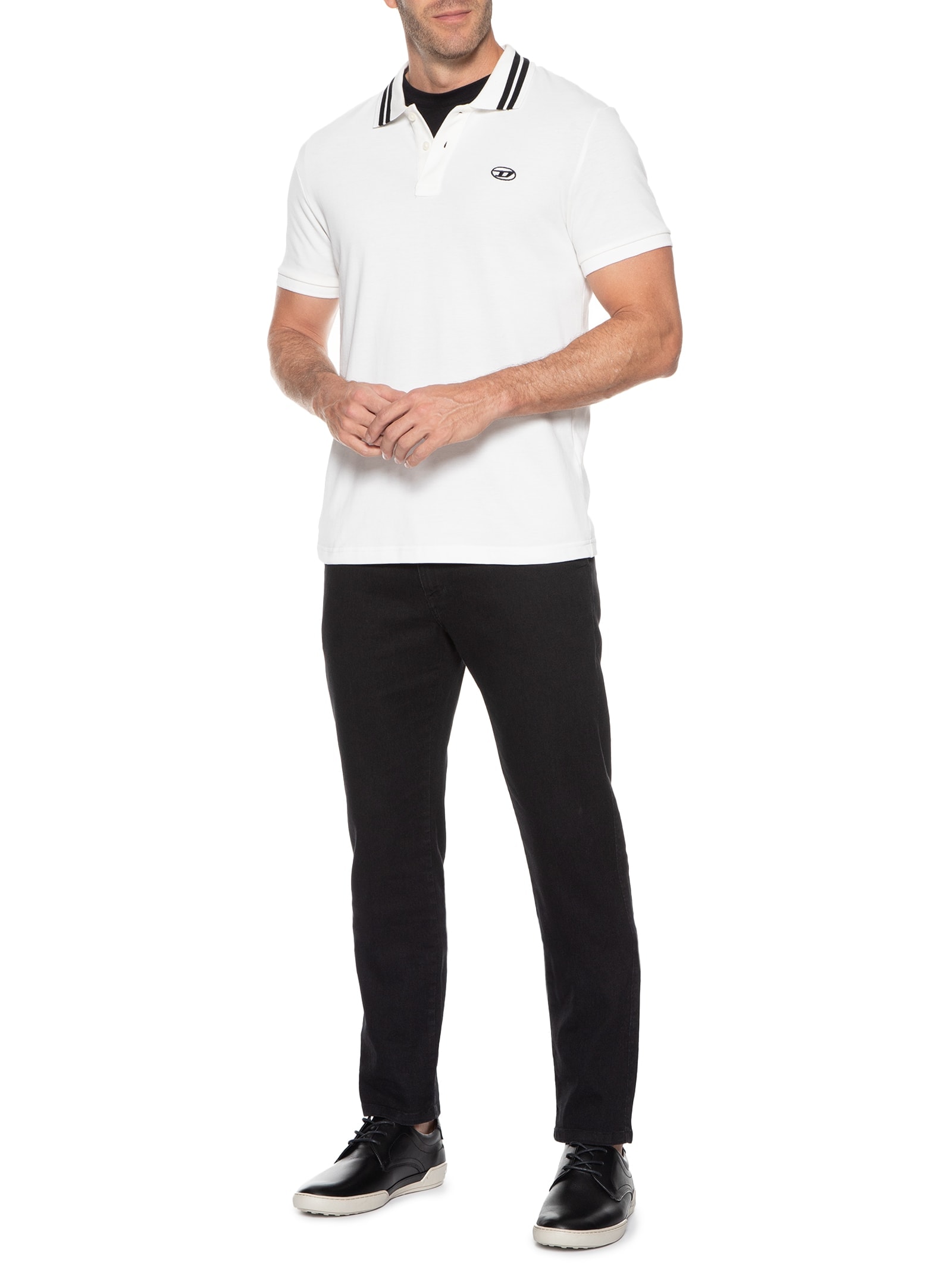 Tênis Masculino Casual Em Couro Preto '2 Essential