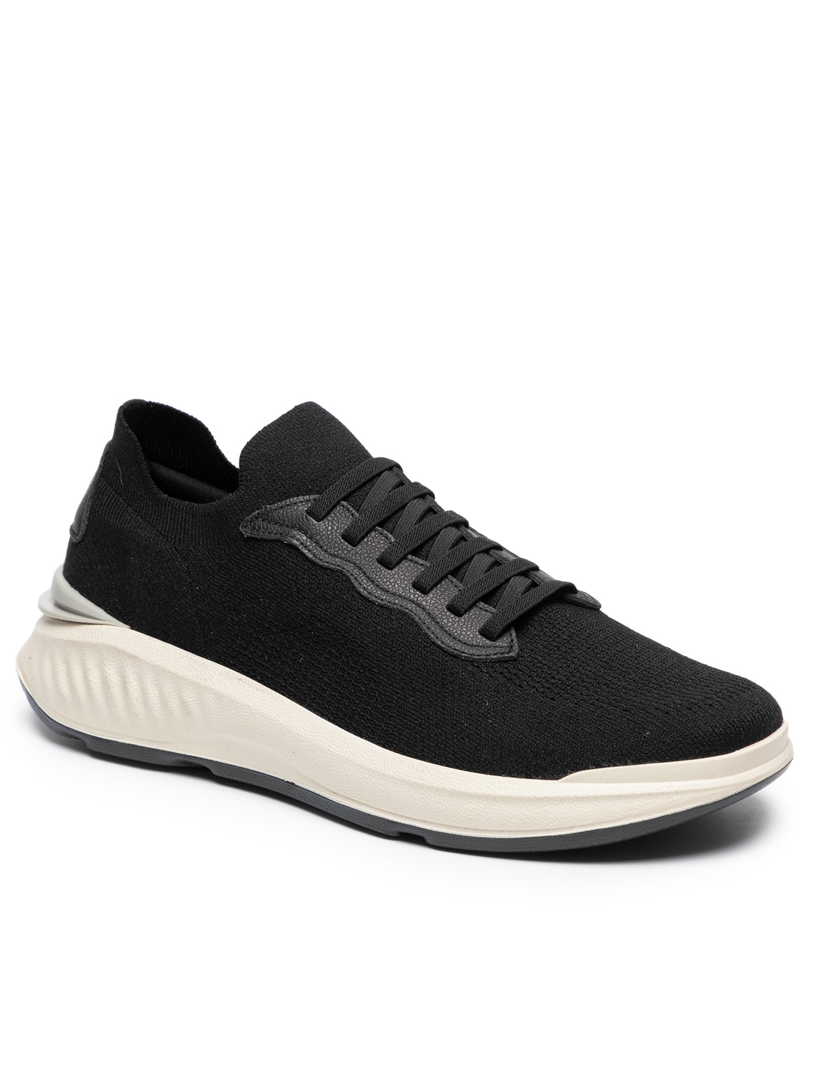 Tênis Masculino Casual Em Malha Preto '2 Essential