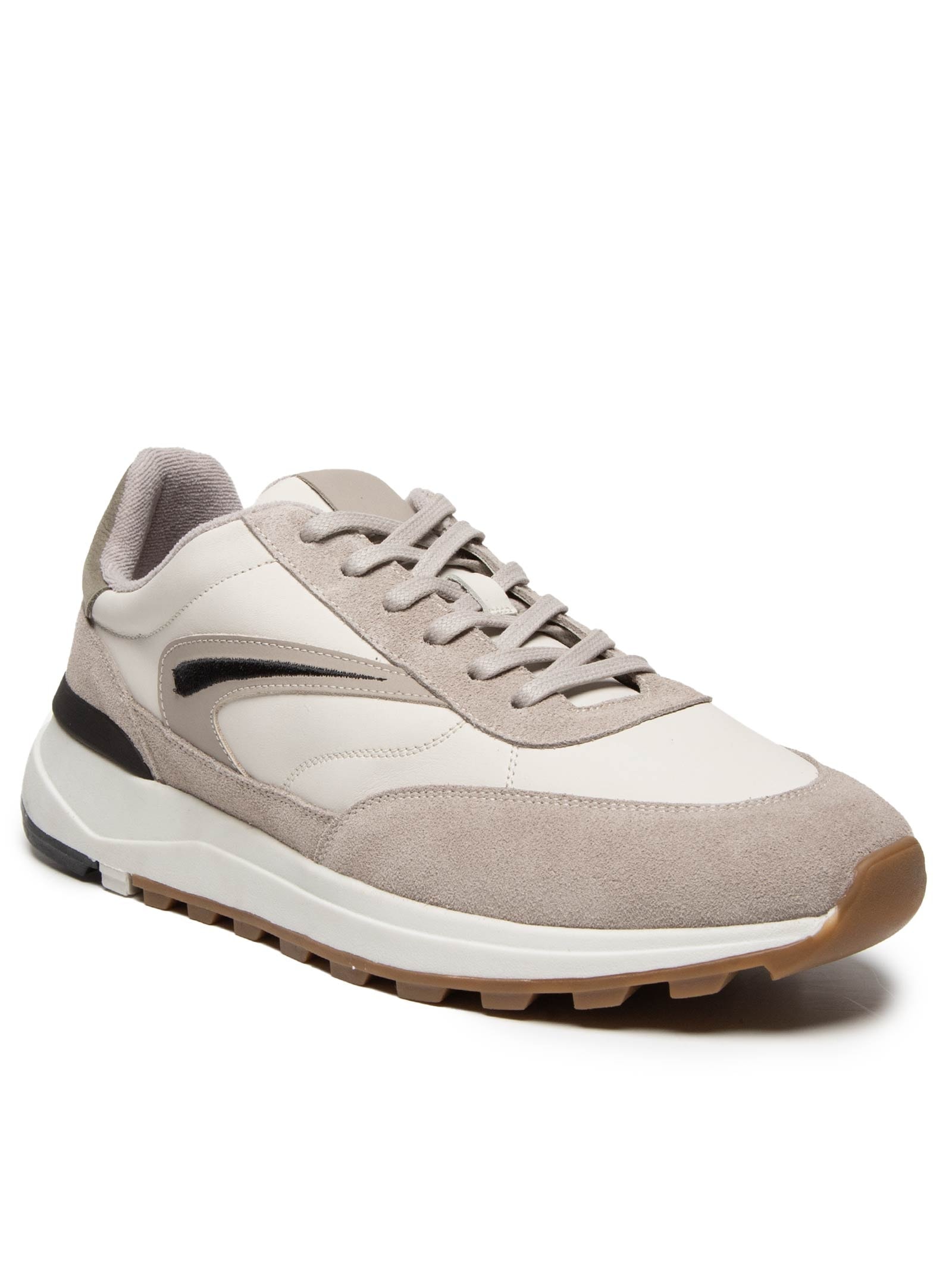 Tênis Masculino Casual Esporte em Camurça Bege Basiq Men