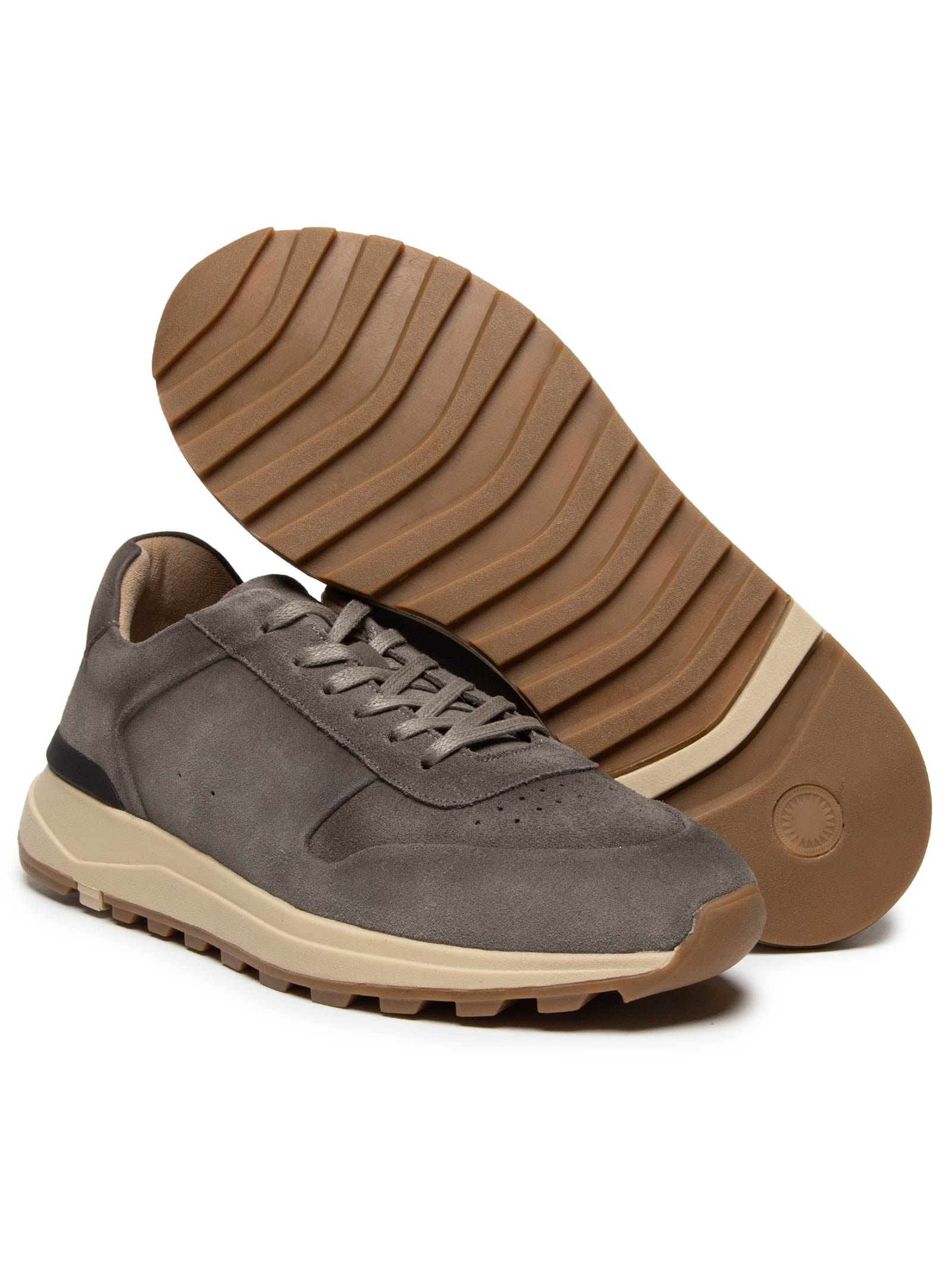 Tênis Masculino Casual Esporte em Camurça – Cinza Basiq Men