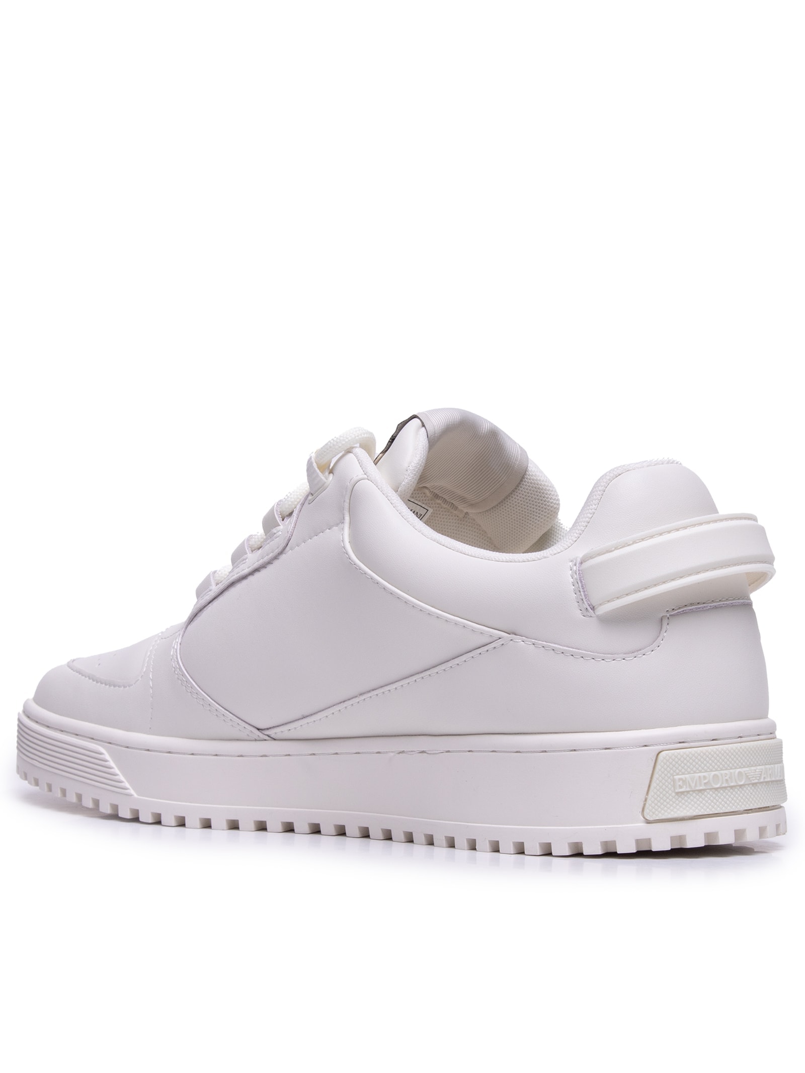 Tênis Masculino Casual Maxi Armani Lateral Branco Emporio Armani