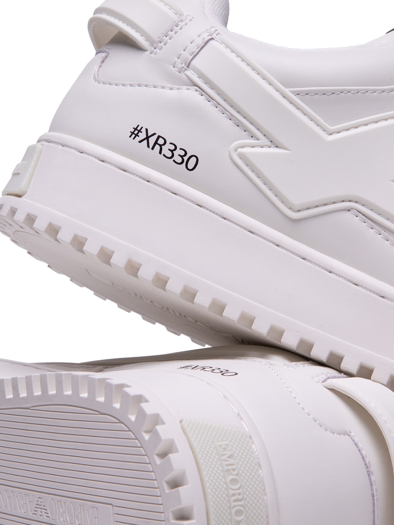 Tênis Masculino Casual Maxi Armani Lateral Branco Emporio Armani