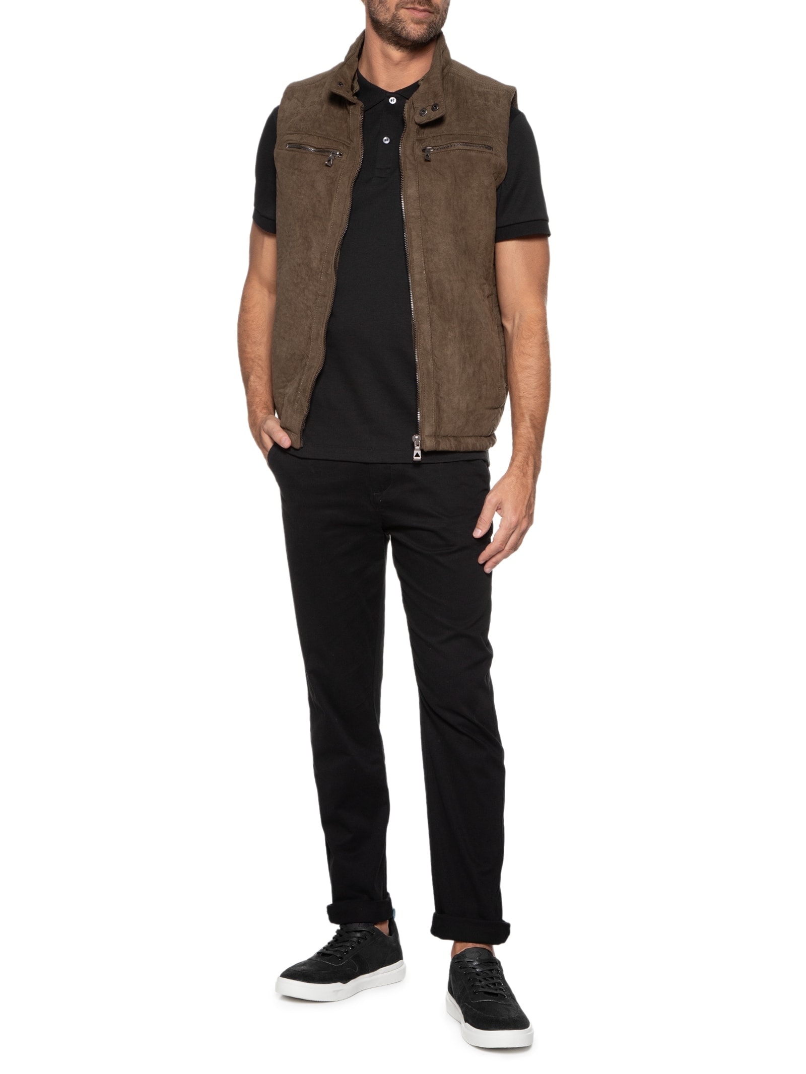 Tênis Masculino Casual Preto '2 Essential