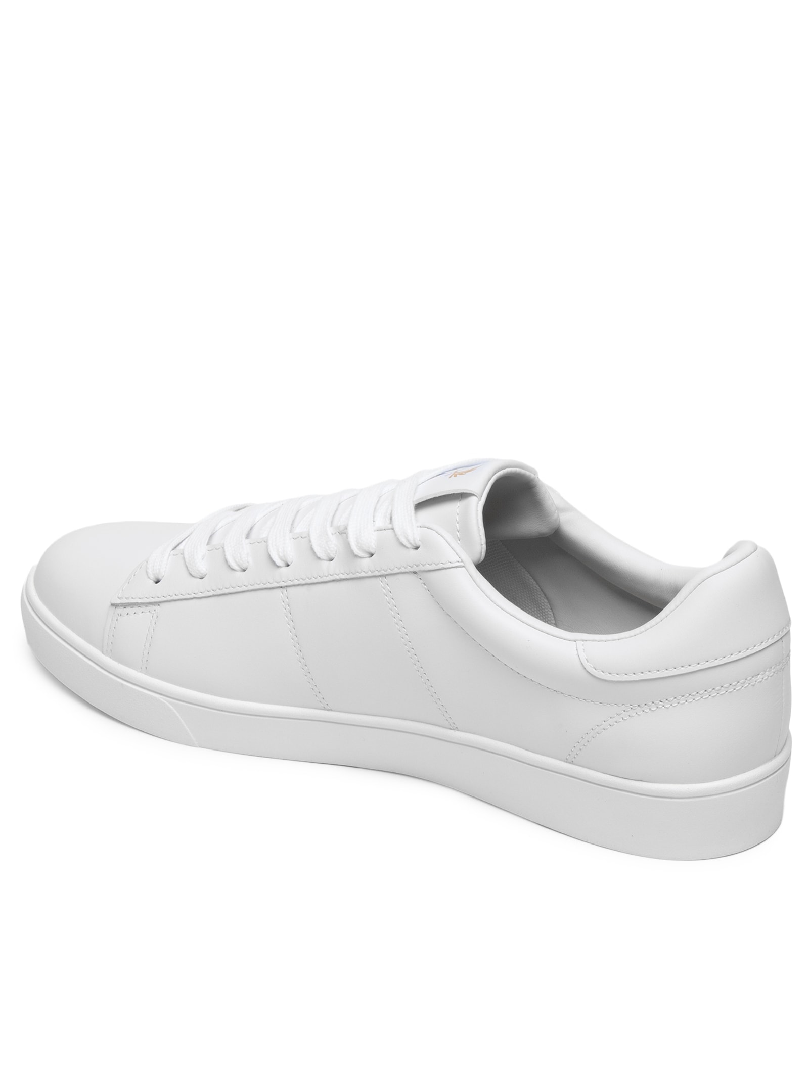 Tênis Masculino Casual Spencer em Couro Branco Fred Perry