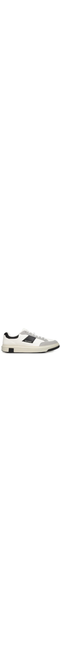 Tênis Masculino Casual Venice Calf Pu Mesh Suede - Branco