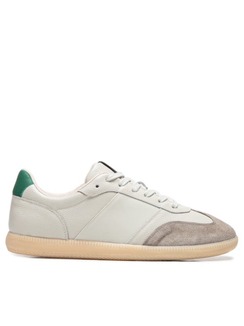 Tênis Masculino Casual Vintage Em Couro – Cinza