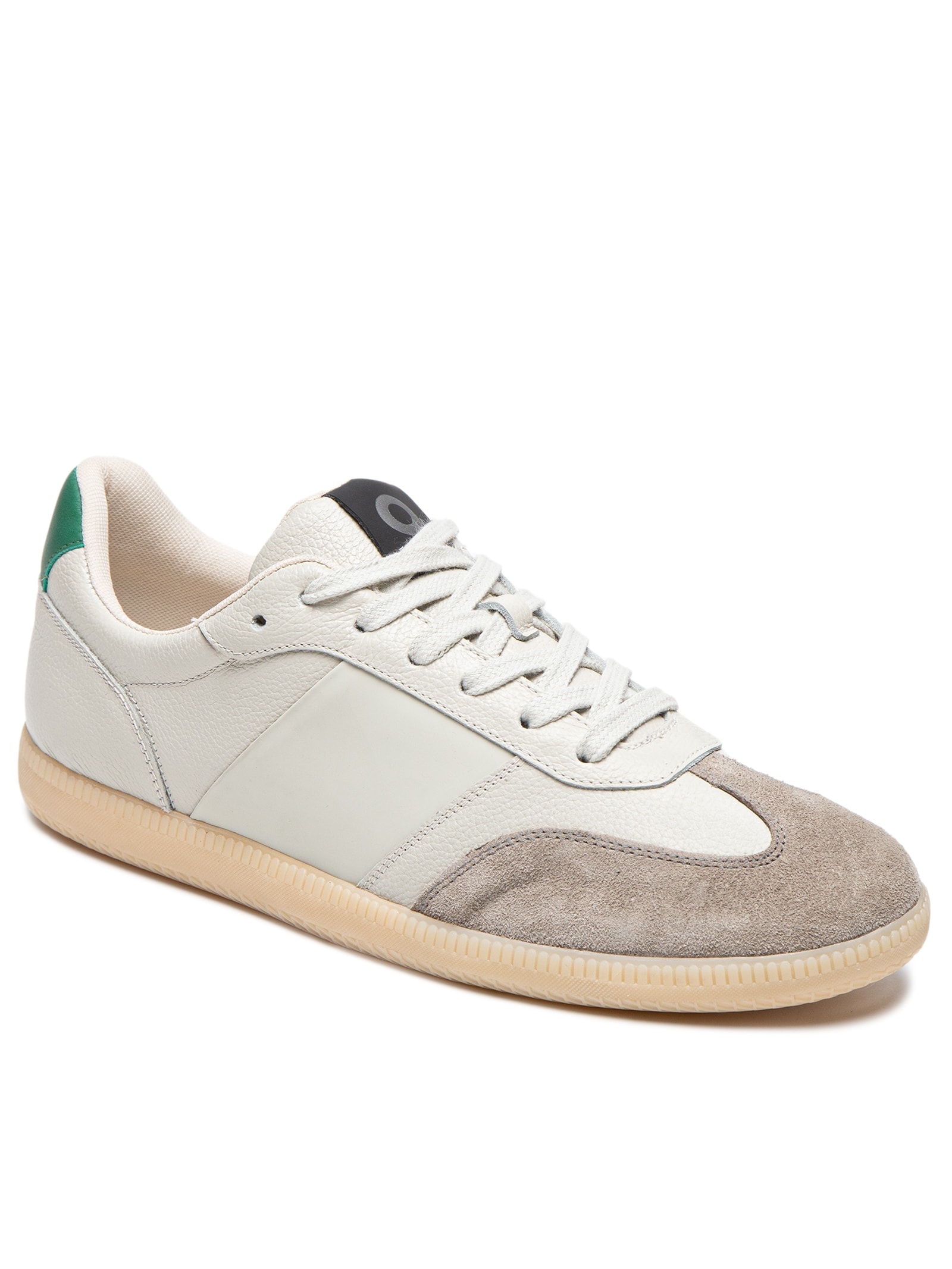 Tênis Masculino Casual Vintage Em Couro Cinza Basiq Men