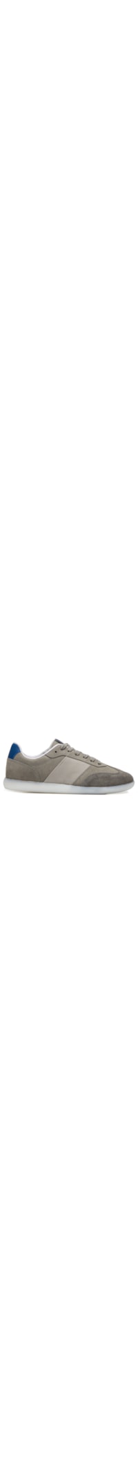 Tênis Masculino Casual Vintage Em Couro - Cinza