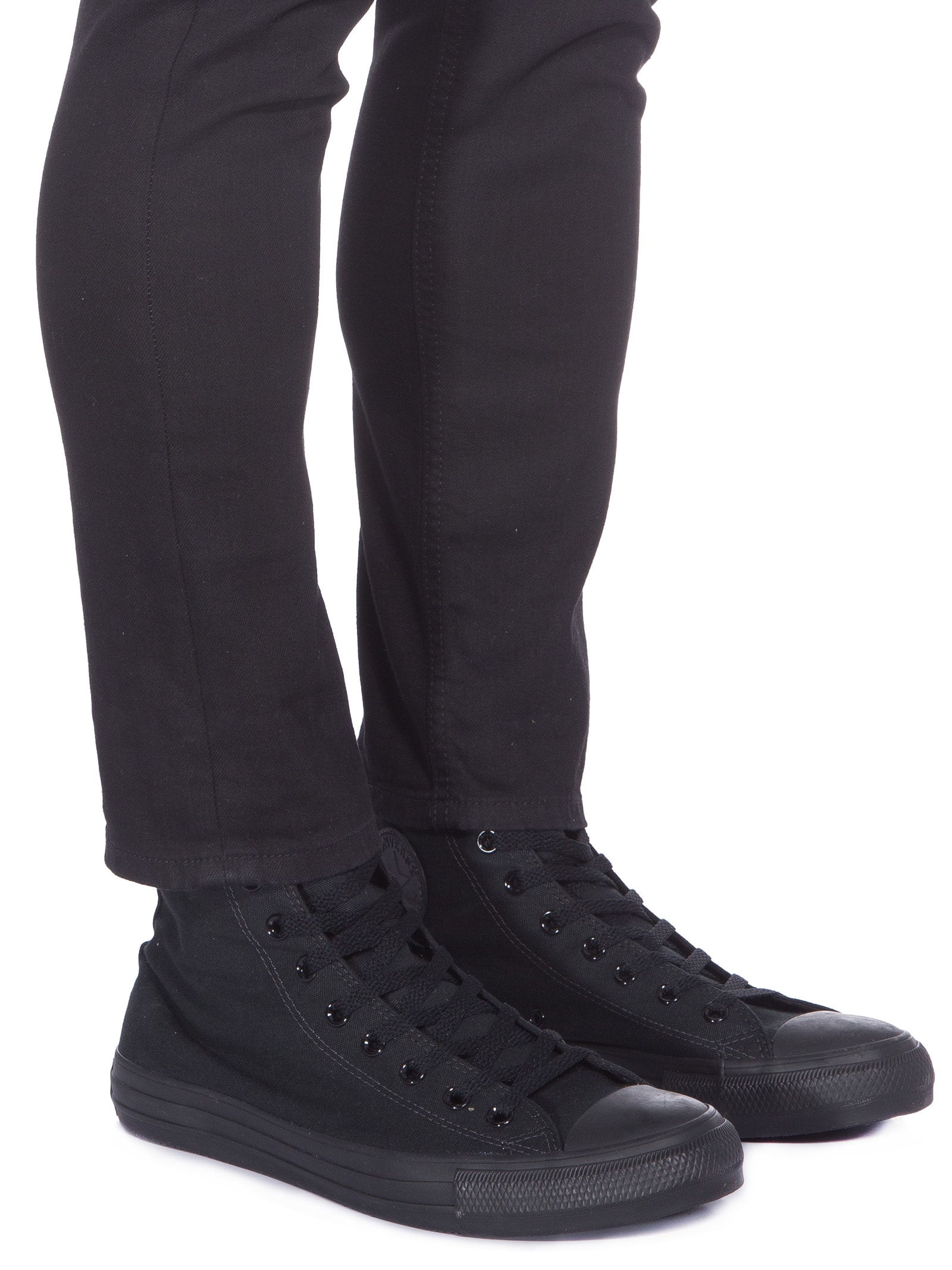 Black All Star Monochrome Preto Converse Tênis Masculino Chuck