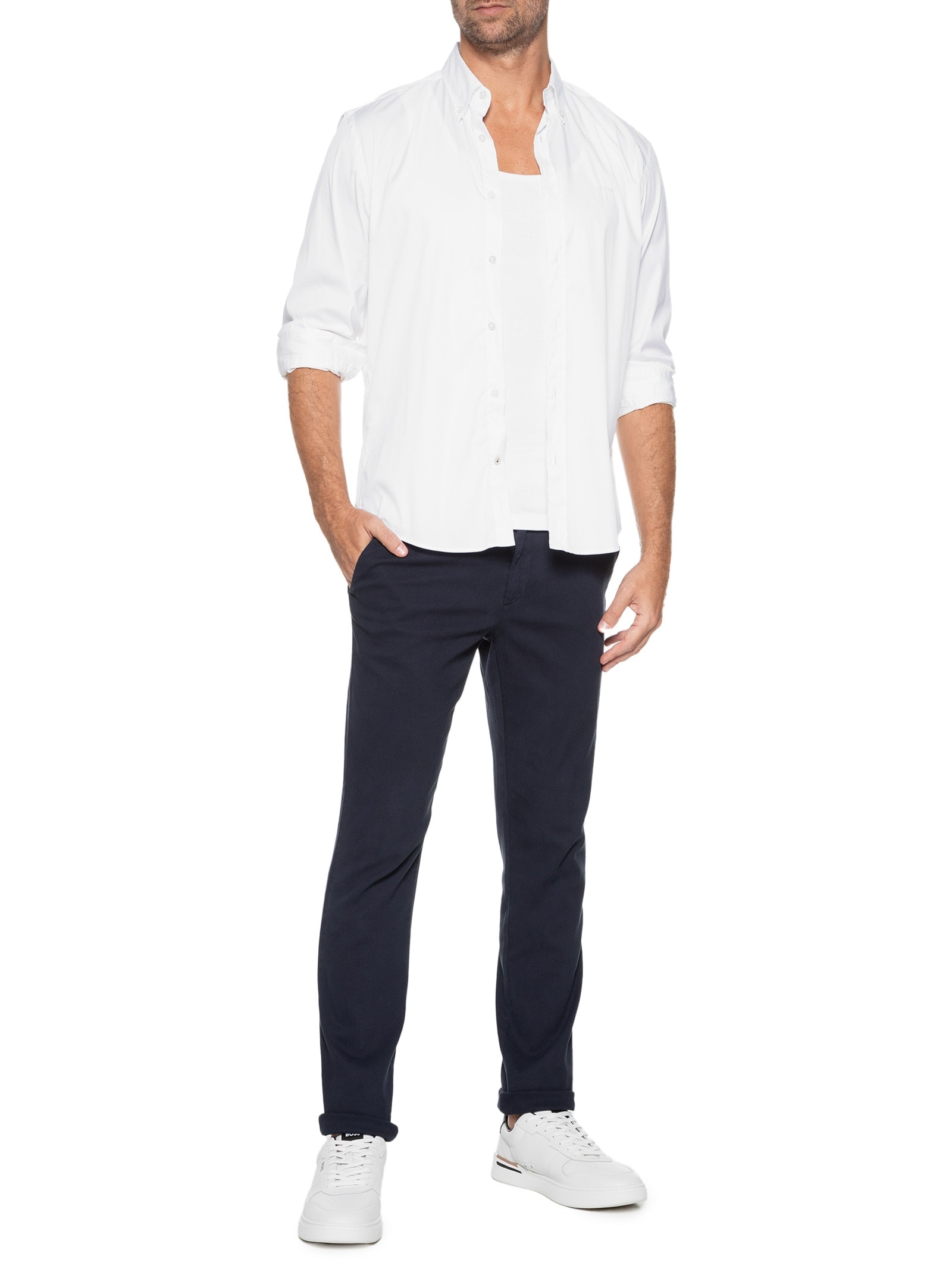 Tênis Masculino Cint Tenn Ltvpn Branco Boss